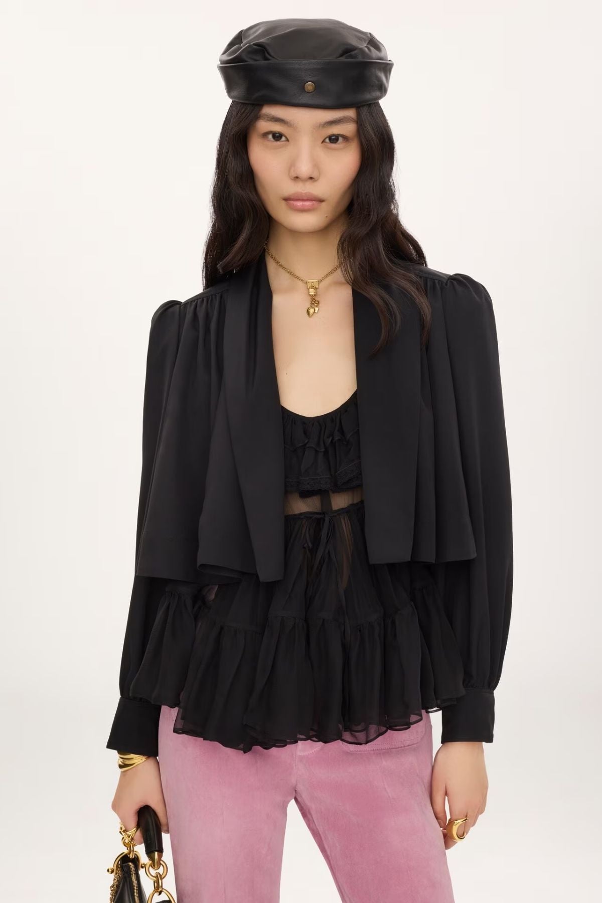Chloé Washed Faille Jacket - Black