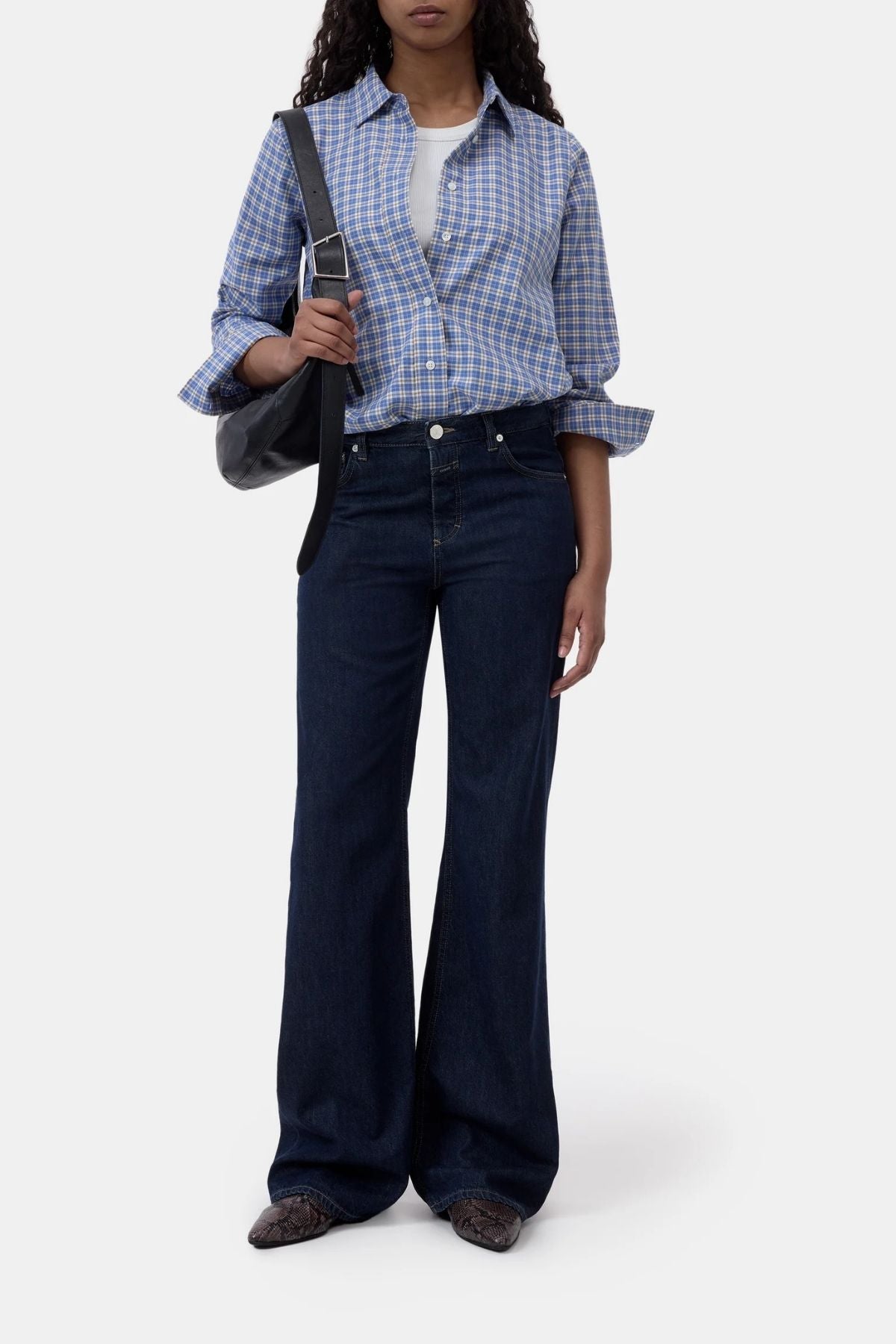 CLOSED Basic Check Shirt - Storm Blue