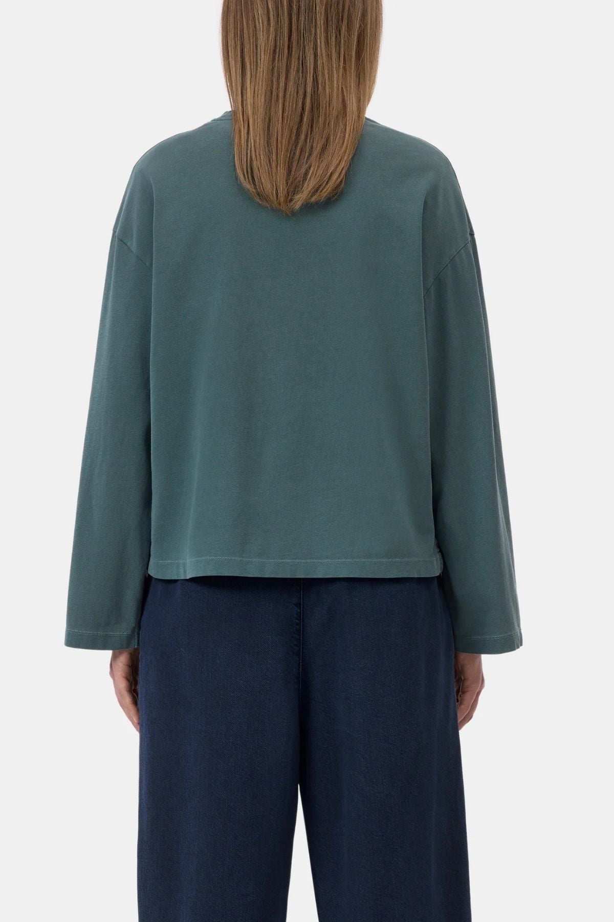 CLOSED Crew Longsleeve - Shadow Green