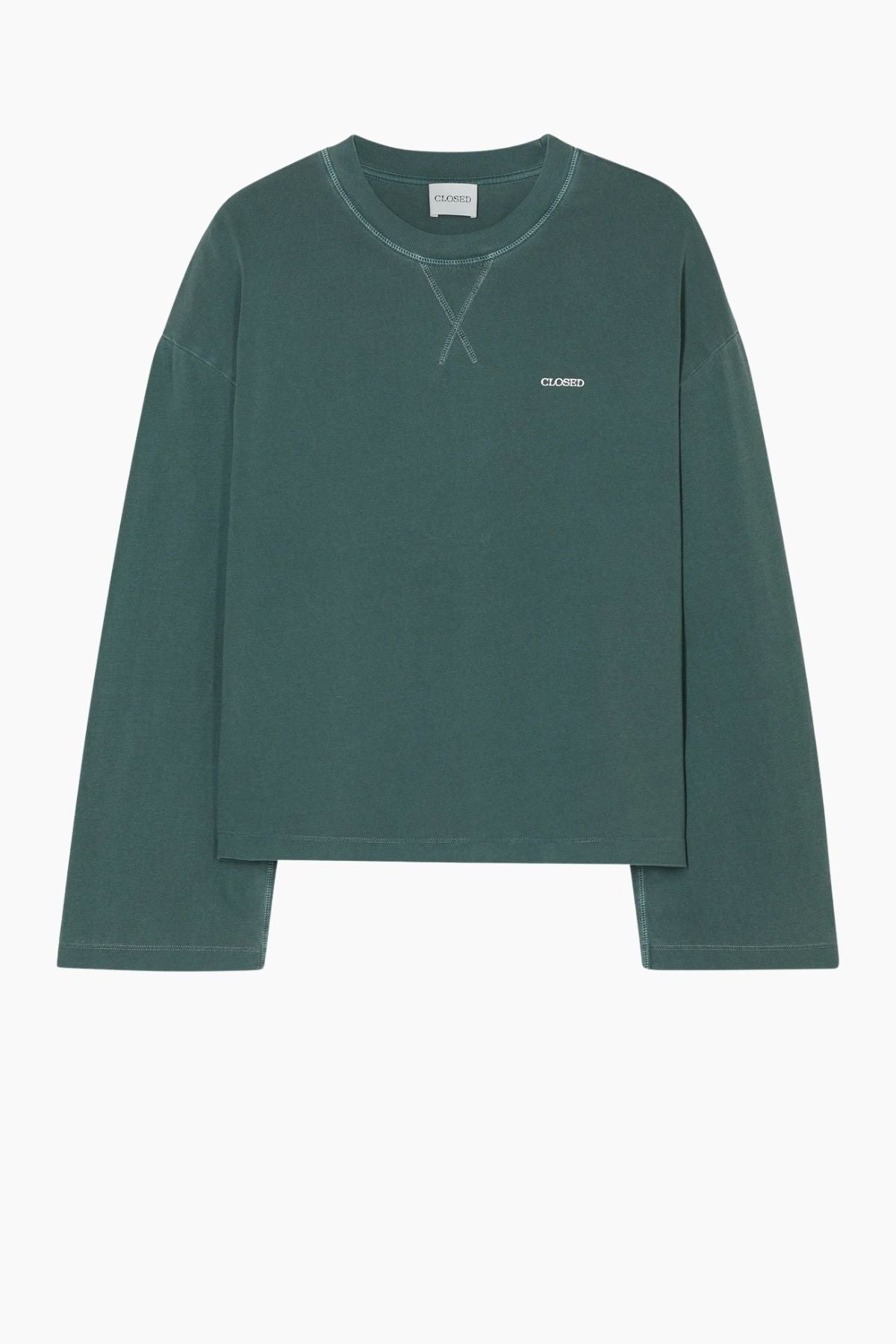 CLOSED Crew Longsleeve - Shadow Green