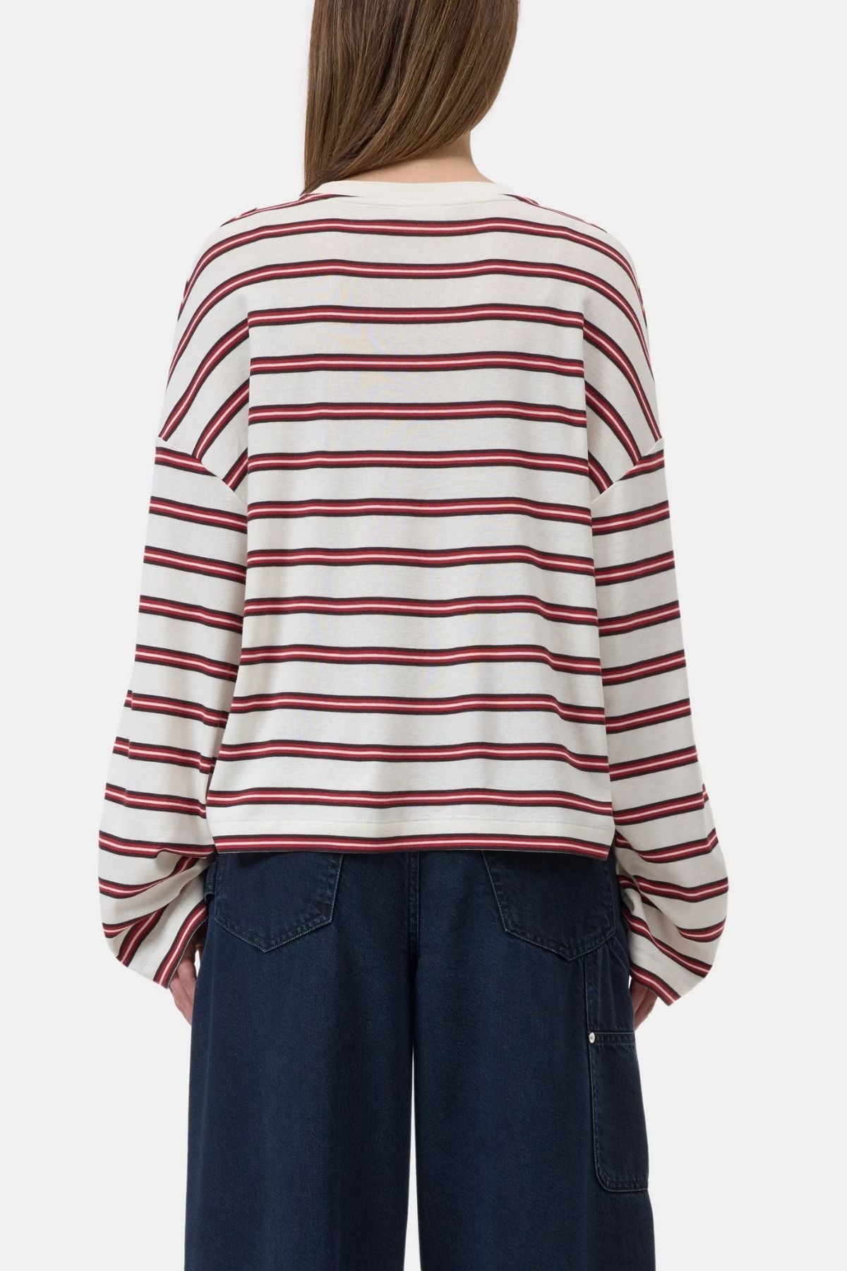 CLOSED Crewneck Striped Longsleeve - Ivory