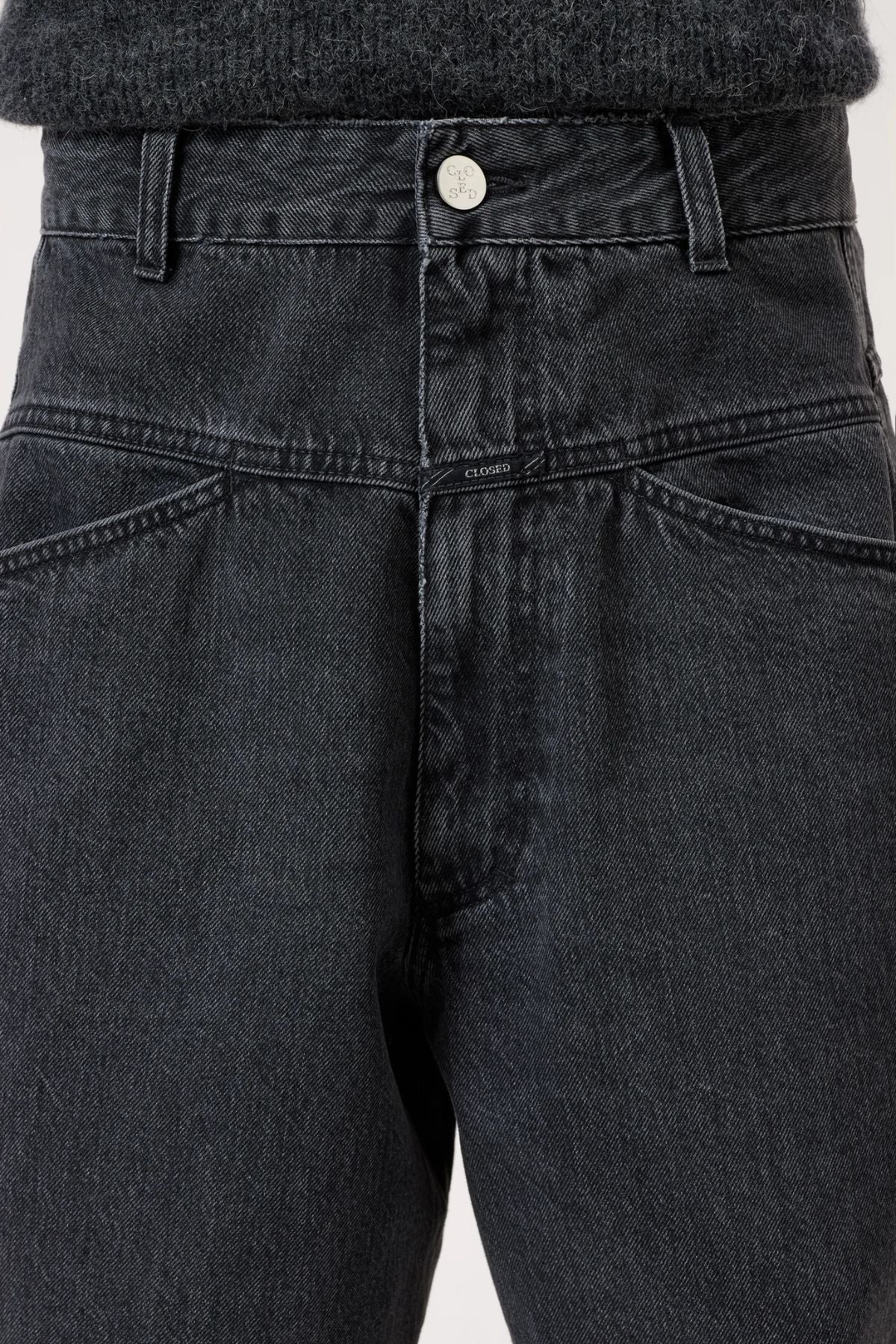 CLOSED Deni-X Black Denim Jean - Dark Grey