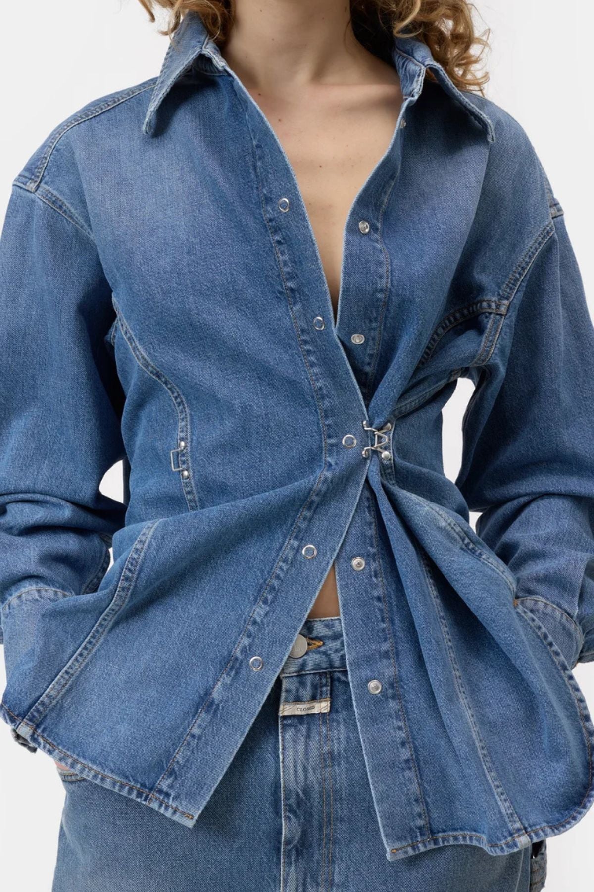 CLOSED Denim Shirt - Mid Blue