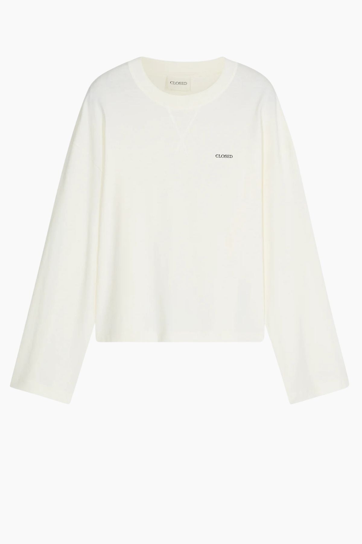 CLOSED LS Crewneck Organic Jersey - Ivory
