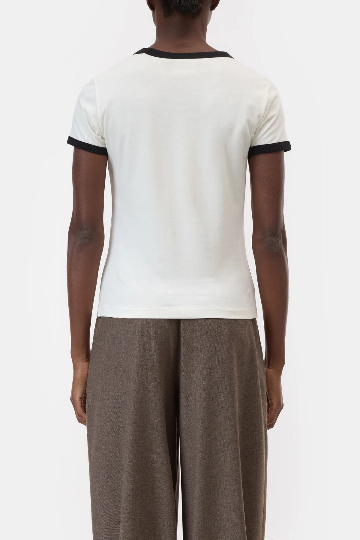 CLOSED Organic Jersey 1978 Ringer Tee - Ivory