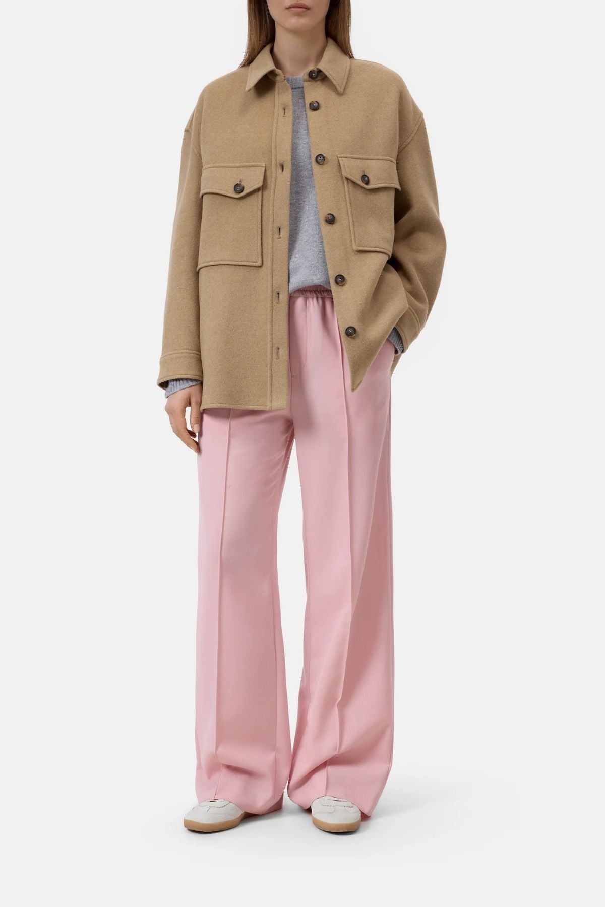 CLOSED Oversize Shacket - Sand Beige