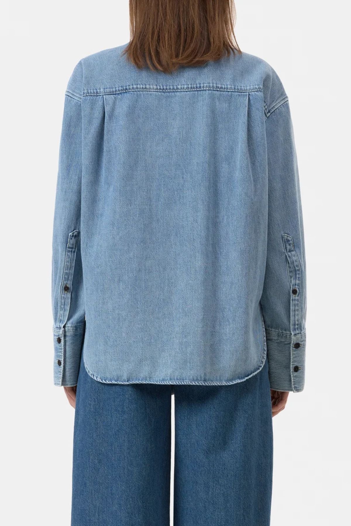 CLOSED Scarf Denim Shirt - Light Blue