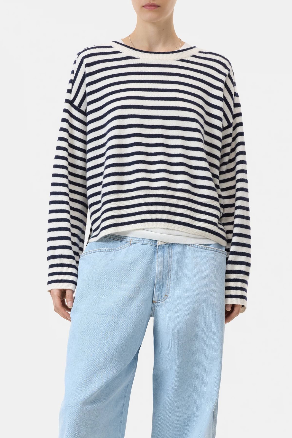 CLOSED Striped Knit Jumper - Ivory
