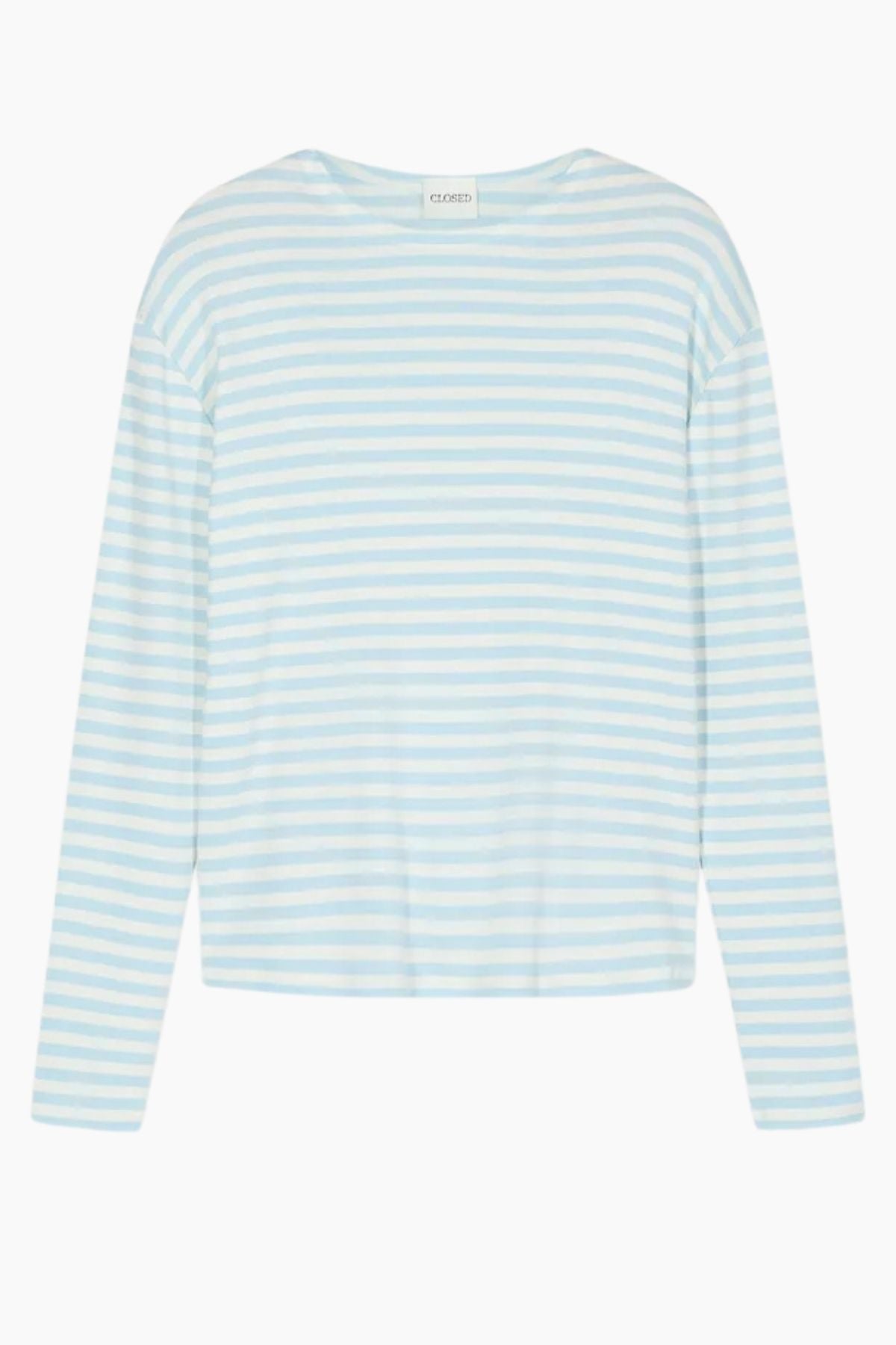 CLOSED Striped Long Sleeve T-Shirt - Nordic Blue