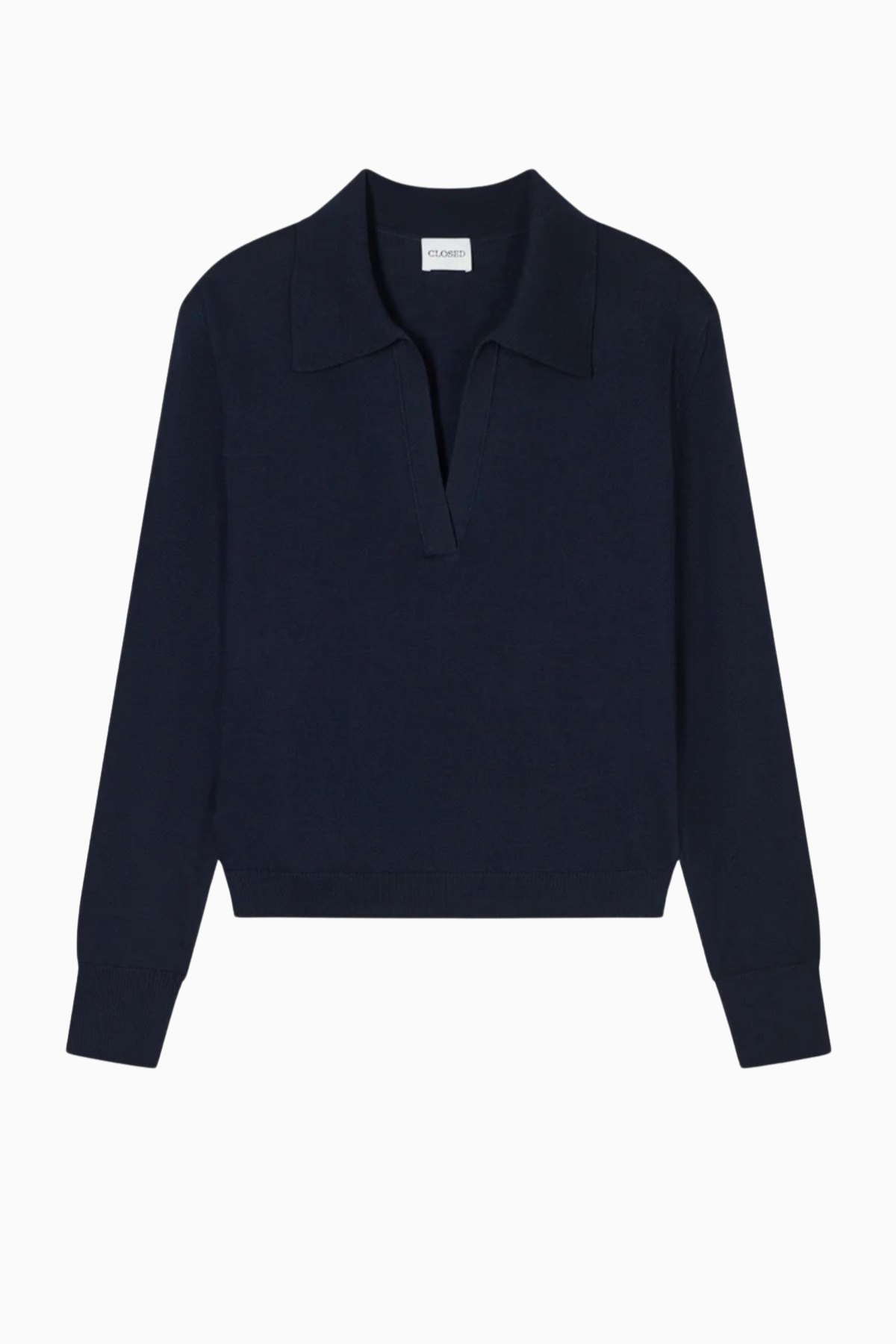 CLOSED LS Polo Jumper - Dark Night