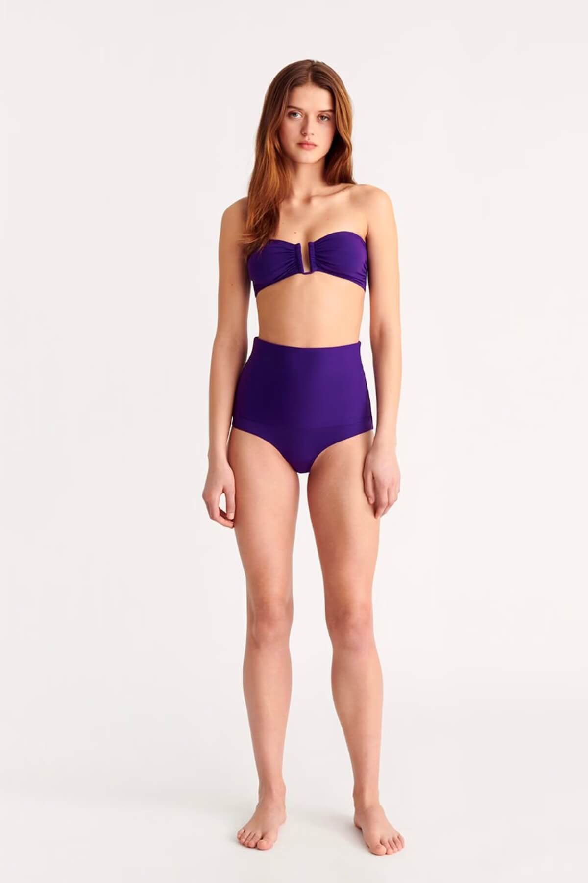 Eres Show Strapless Bikini Top - Inka Purple
