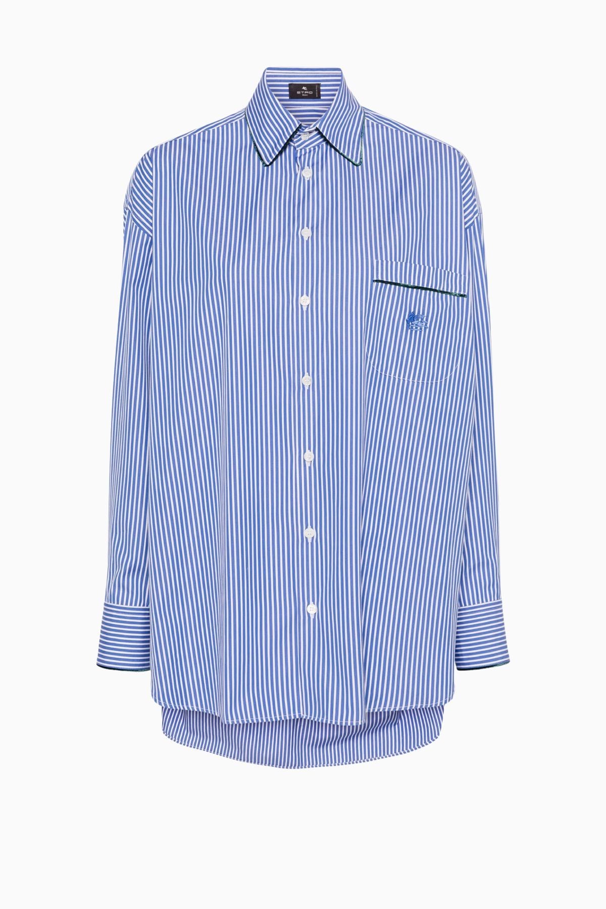 Etro Oversized Striped Shirt - Blue