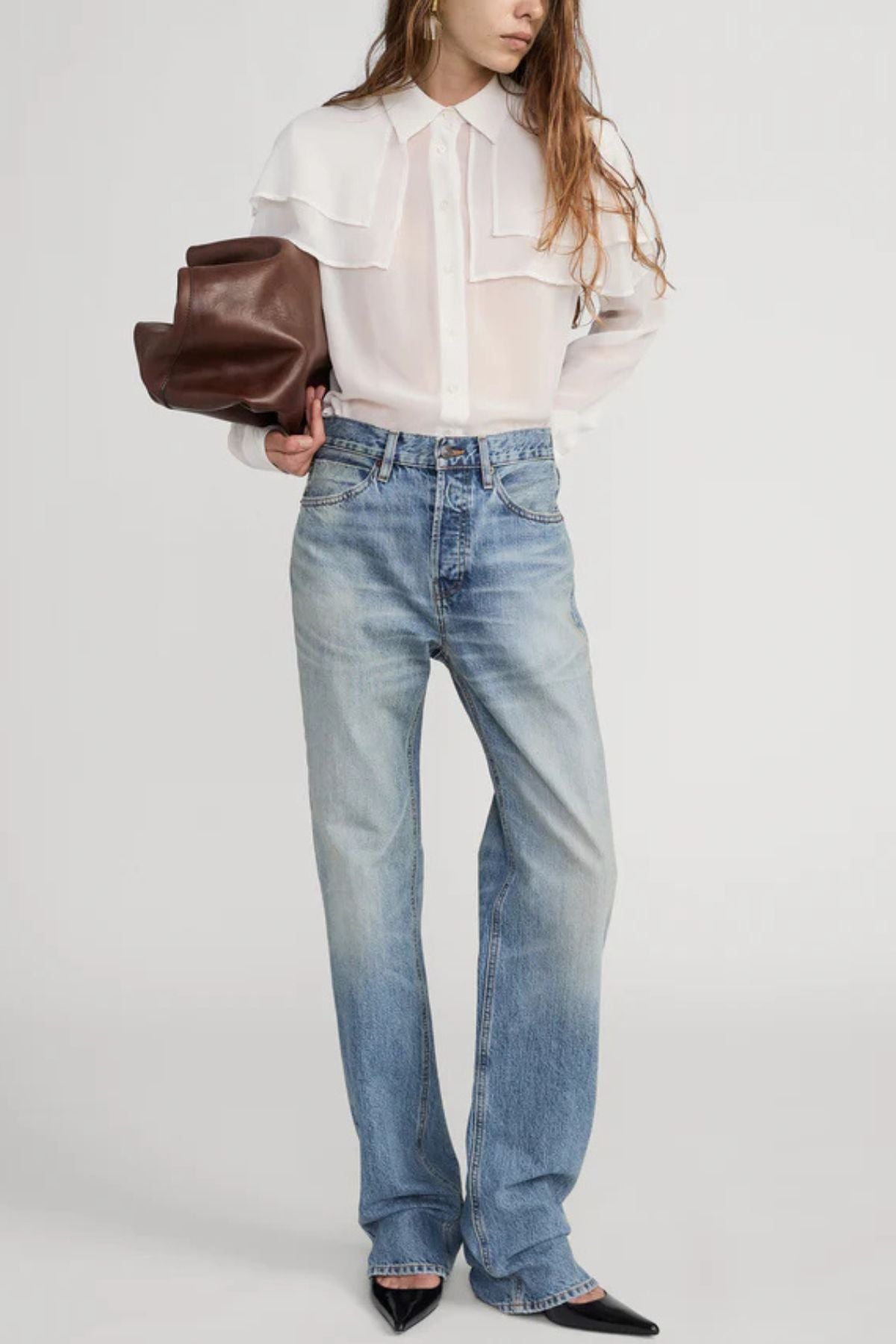 Frame Denim Cape Blouse - Cream