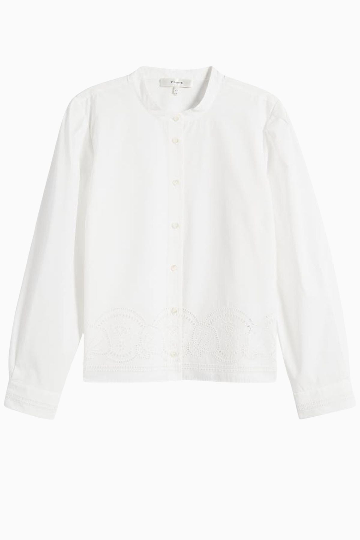 Frame Denim Embroidered Shirt - White