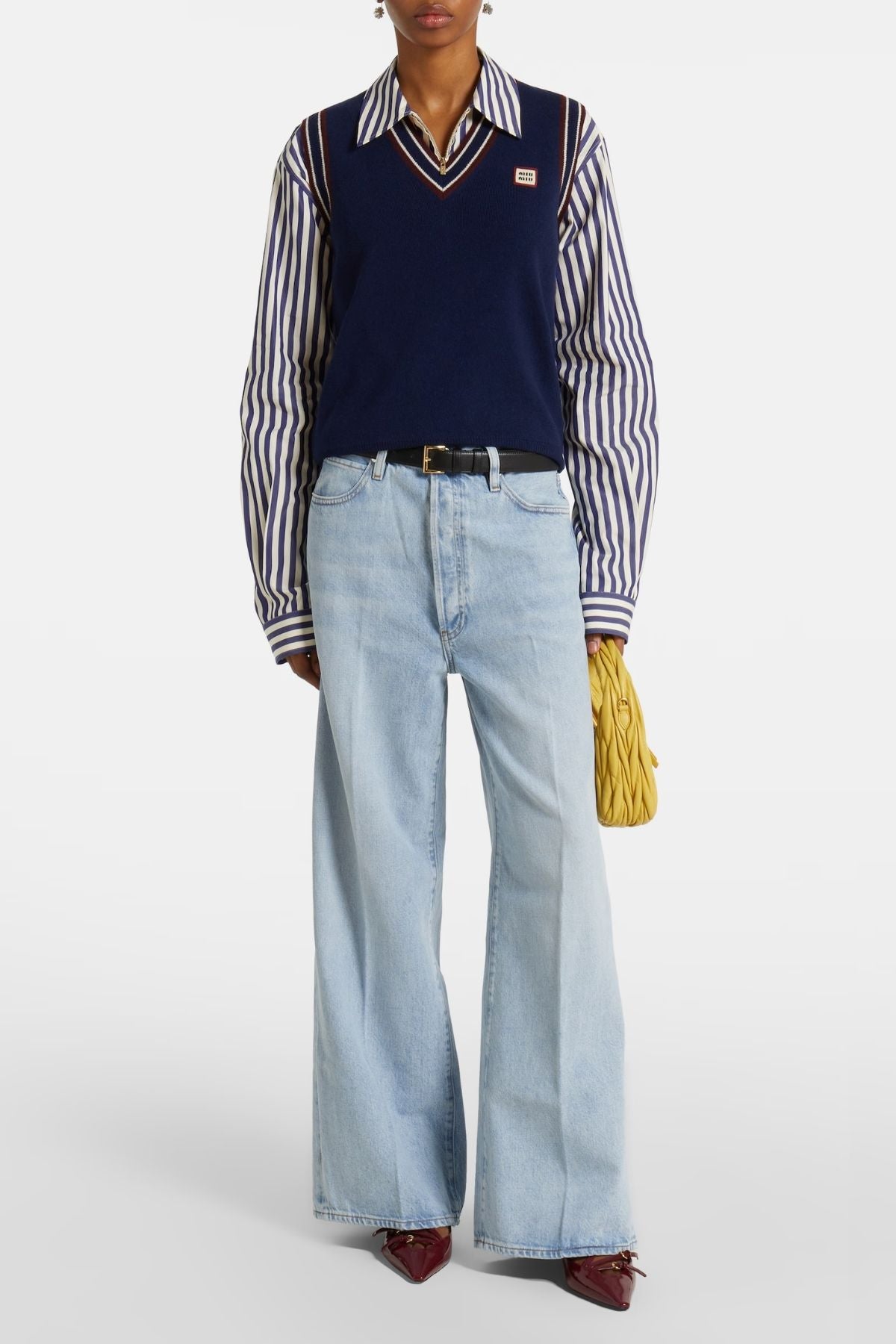 Frame Denim Le Low Baggy Wide Leg Jean - Ettie Grind