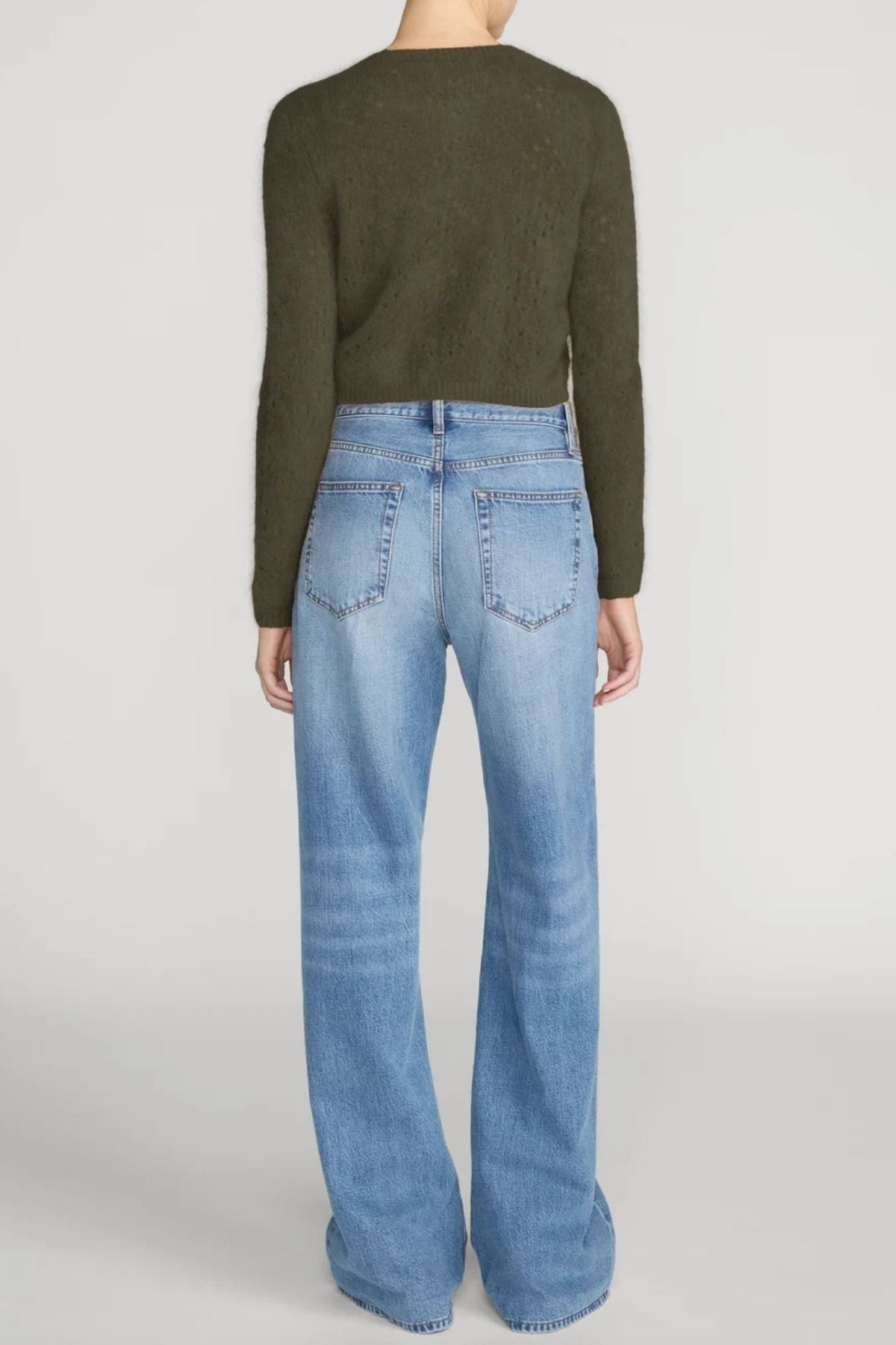 FRAME Denim The Airy Cardigan - Deep Olive
