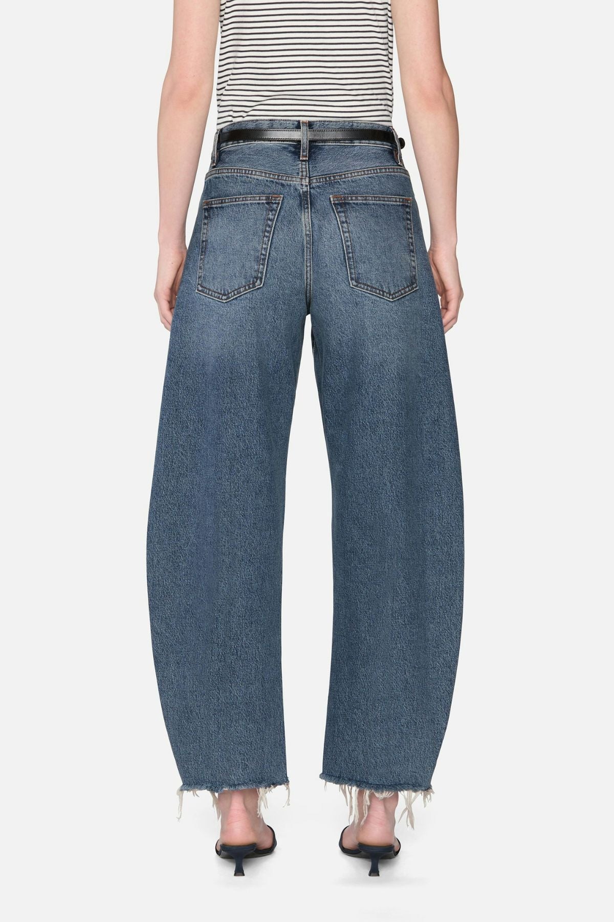 Frame Denim The Bubble Crop Raw Fray - Limitless