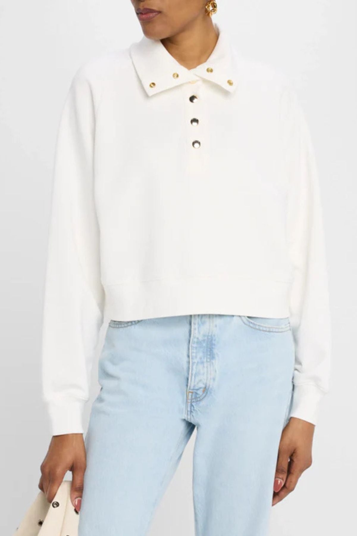 Frame Denim The Coach Sweatshirt - Cream