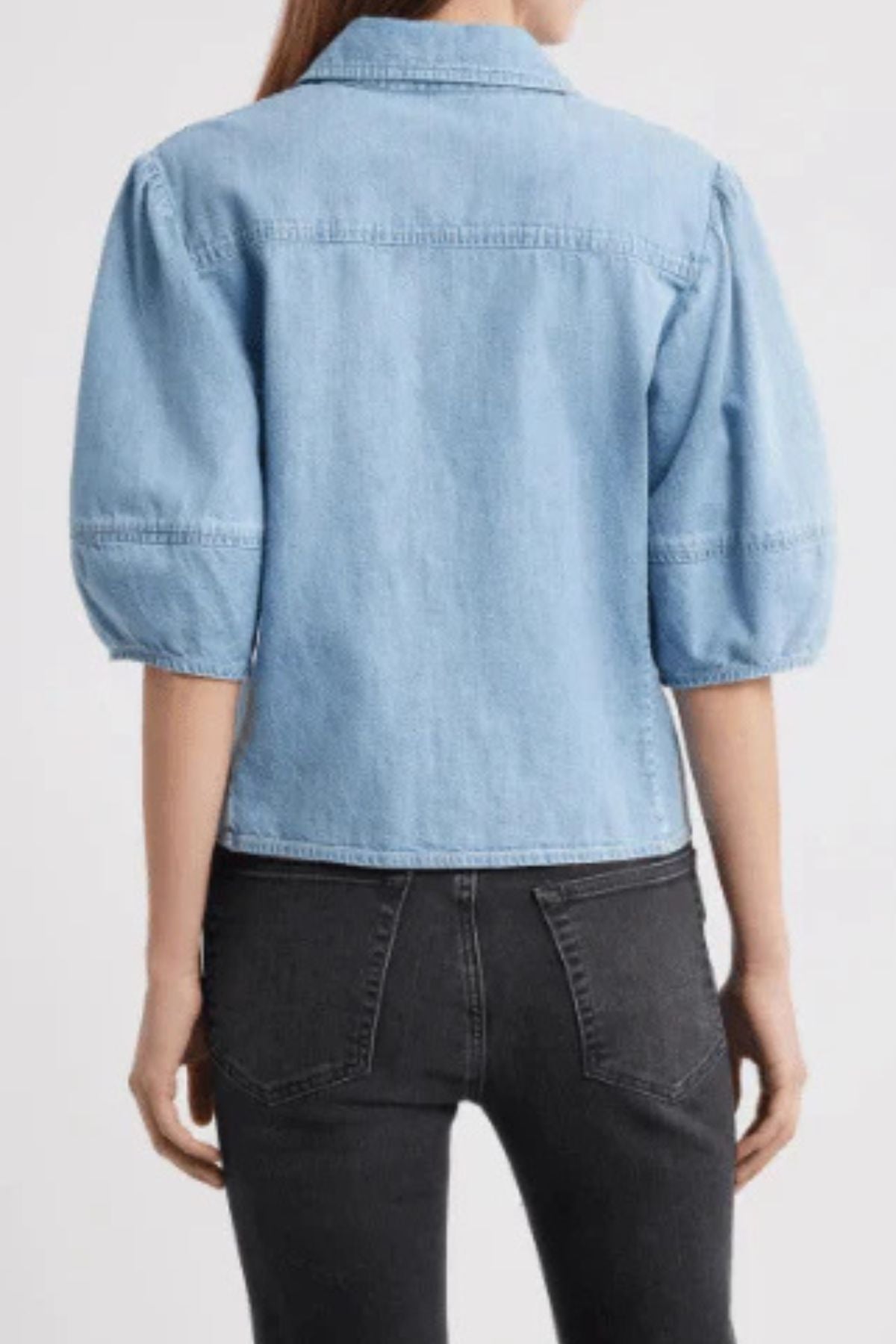 Frame Denim The Lantern Blouse - Aphrodite