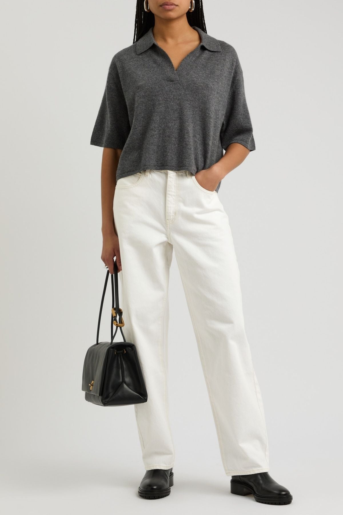 Frame Denim The Low Slung Barrel Jean - Au Natural Clean
