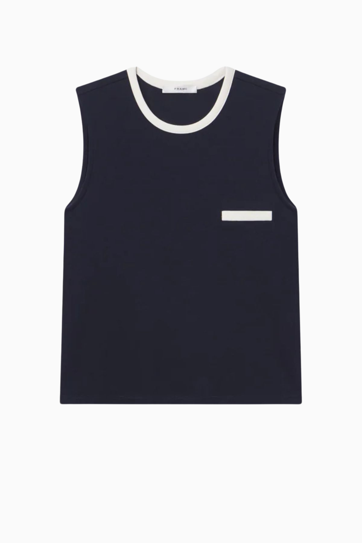 Frame Denim The Pique Pocket Tank - Navy Multi