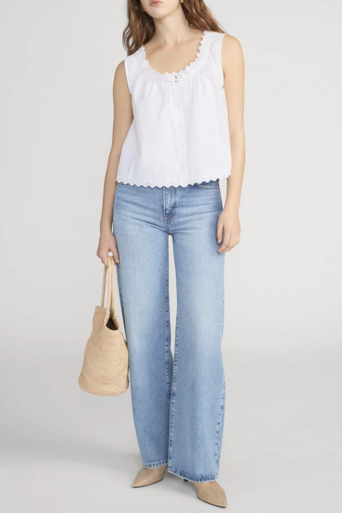 Frame Denim The Serene Tank - White