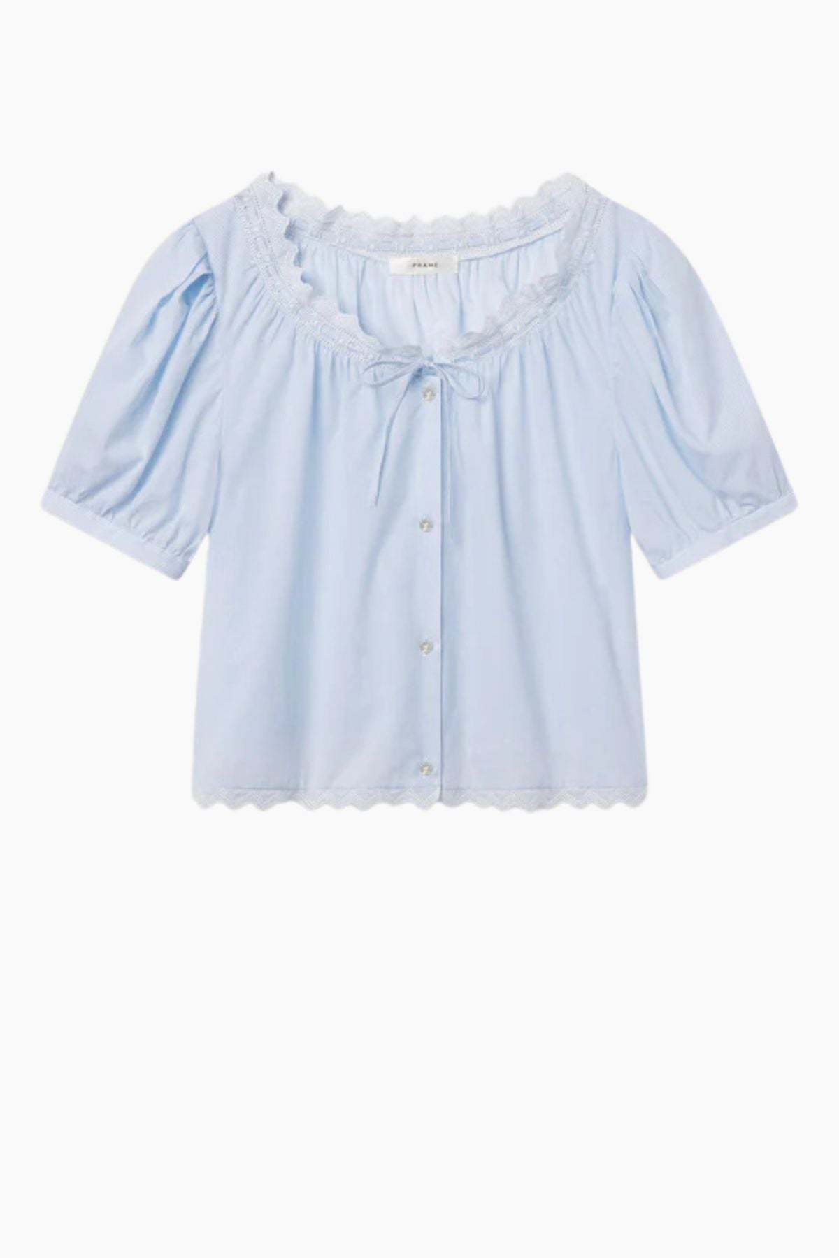 Frame Denim The Serene Top - Powder Blue Multi