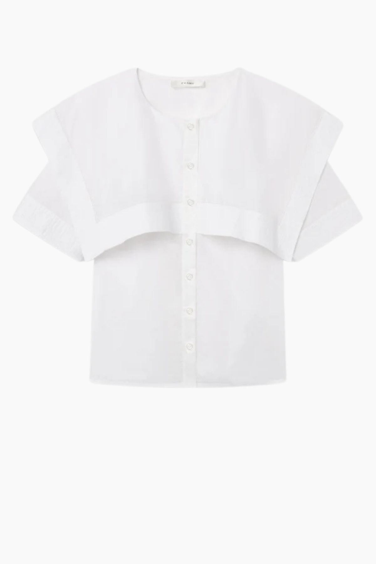 Frame Denim The Sleek Cape Shirt - White