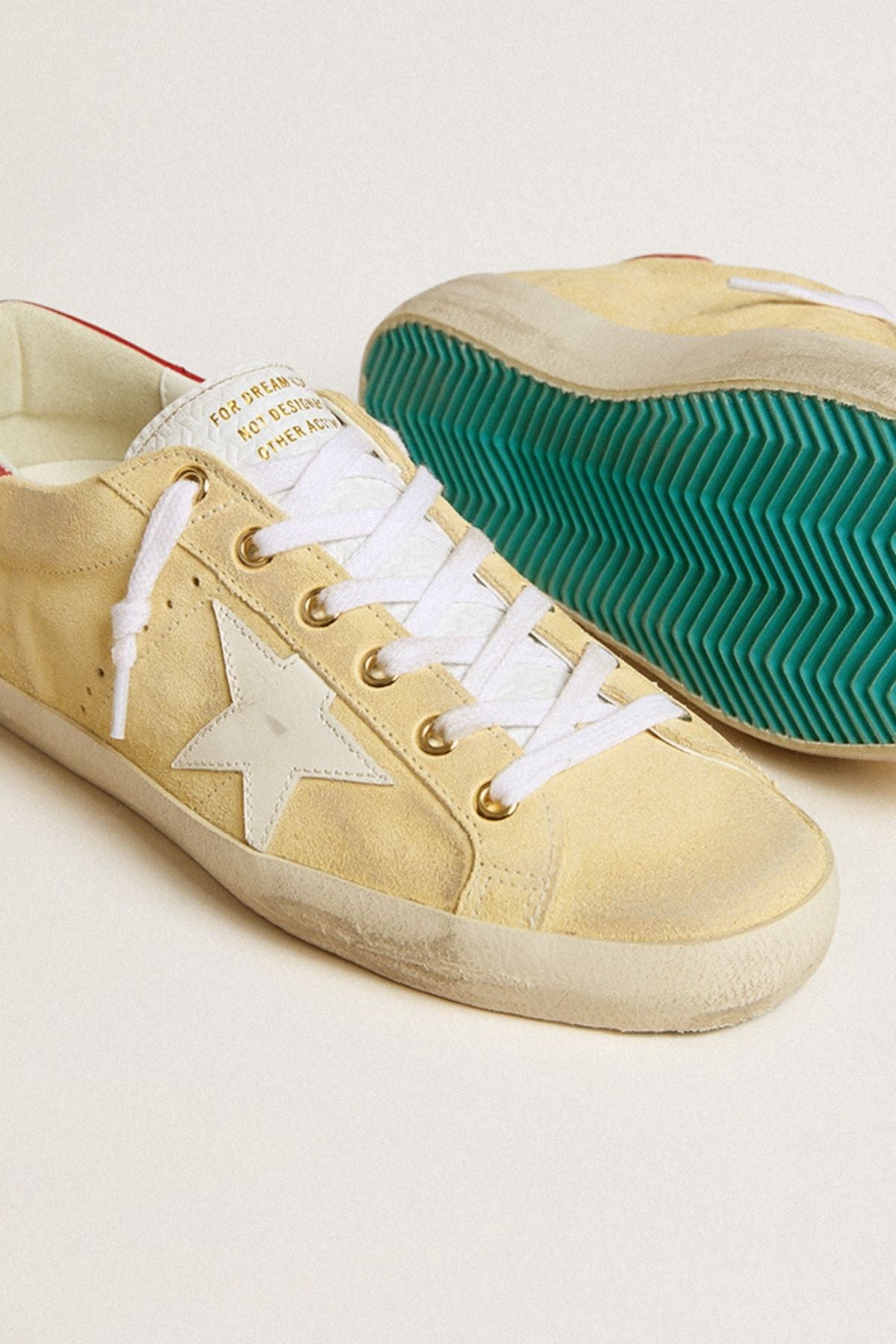 Golden Goose Super Star Sneaker Cornhusk/ White/ Red