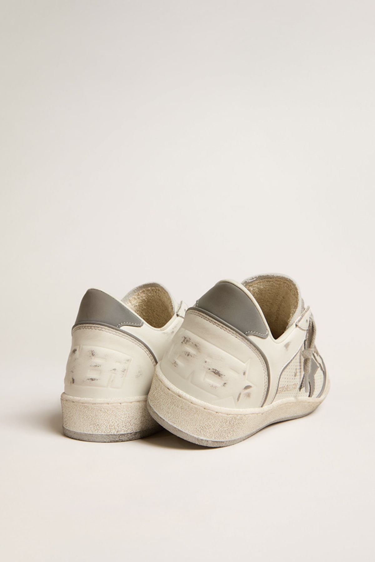 Golden Goose Ball Star Sneaker - White/ Silver