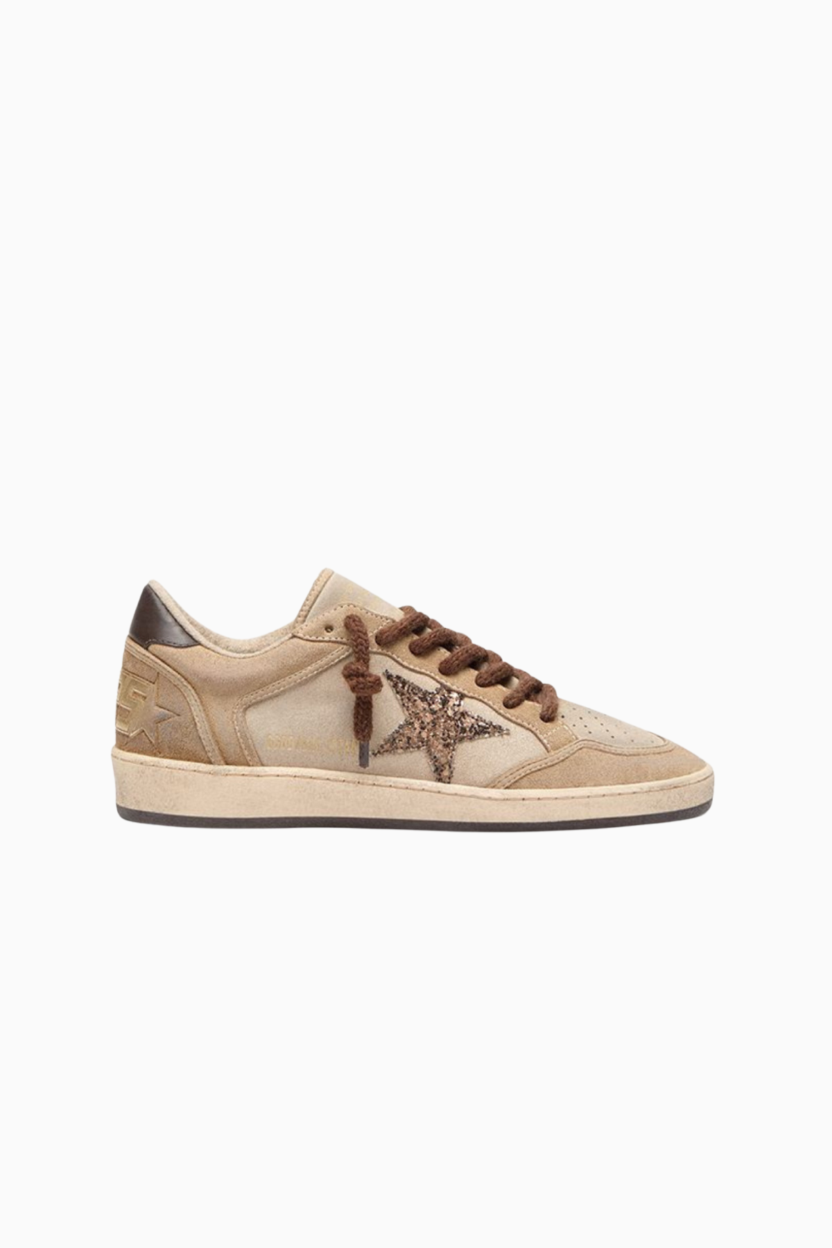 Golden Goose Ball Star Suede - Beige/ Brown