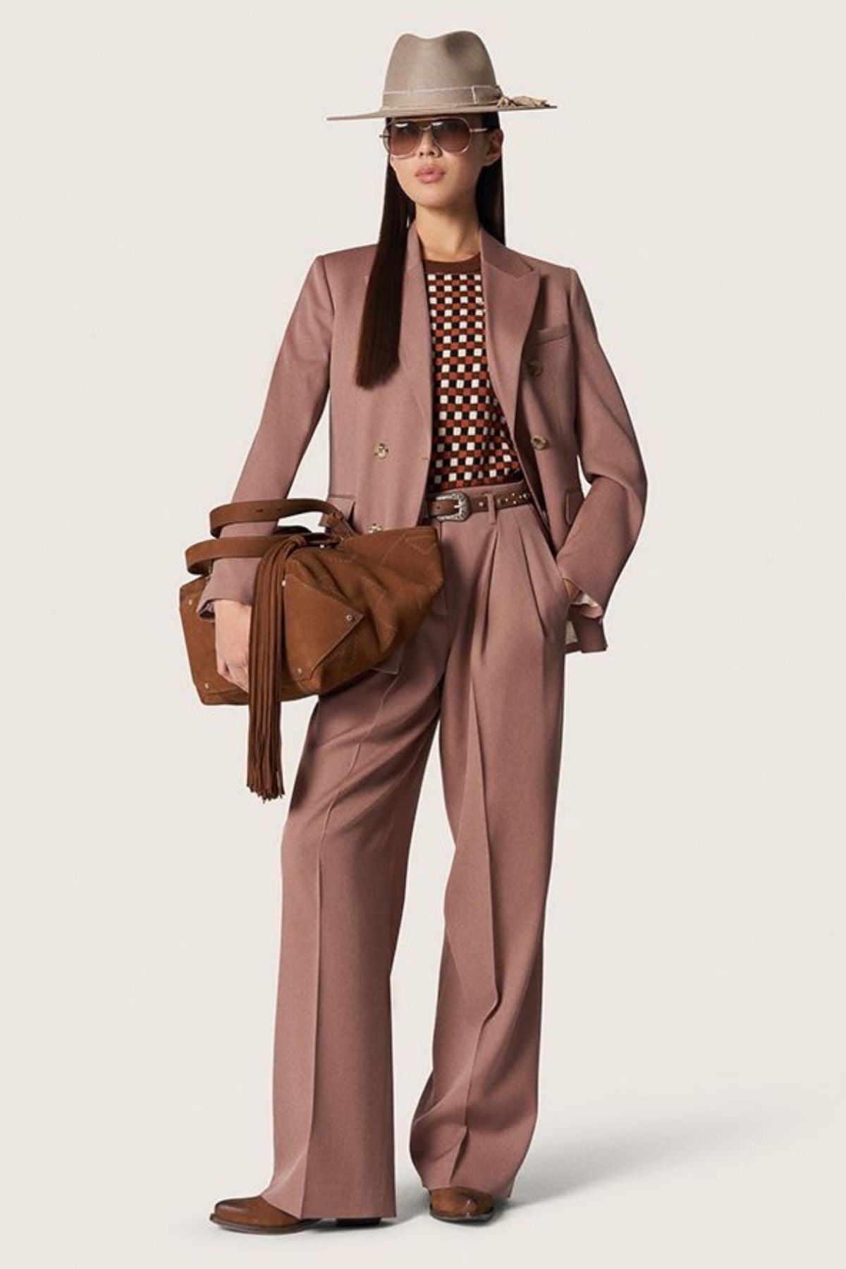 Golden Goose DB Blazer Wool Gabardine - Bronze Pink