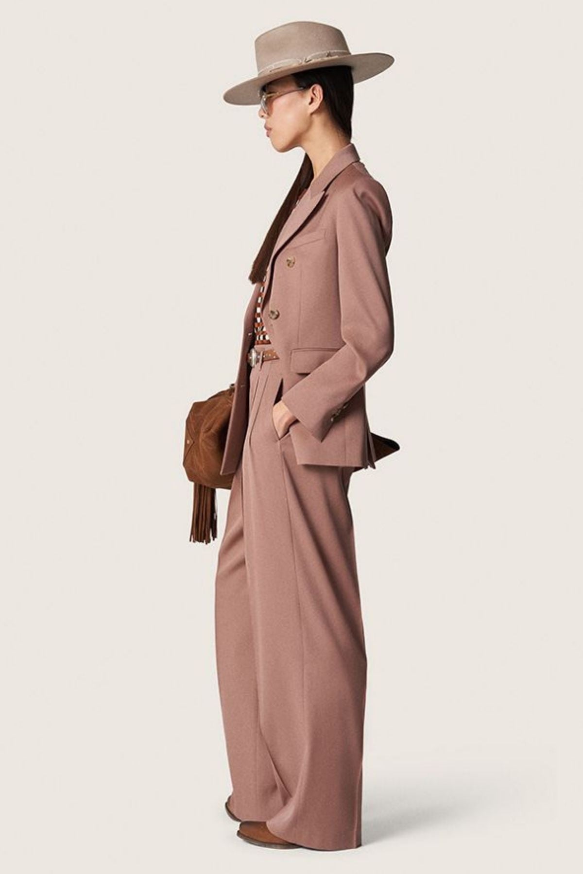 Golden Goose DB Blazer Wool Gabardine - Bronze Pink