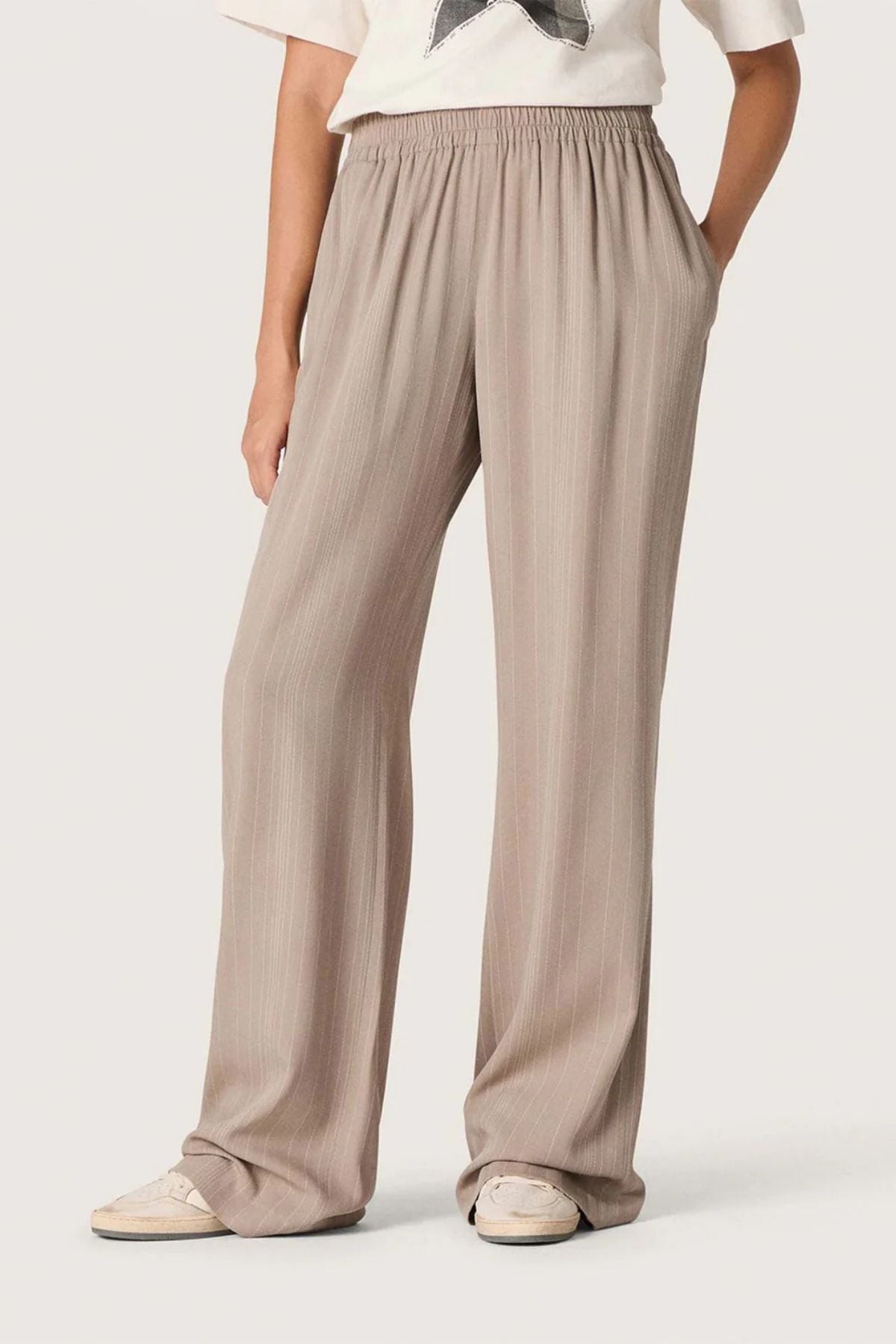 Golden Goose Jogging Brittany Light Pinstripes - Roasted Cashew