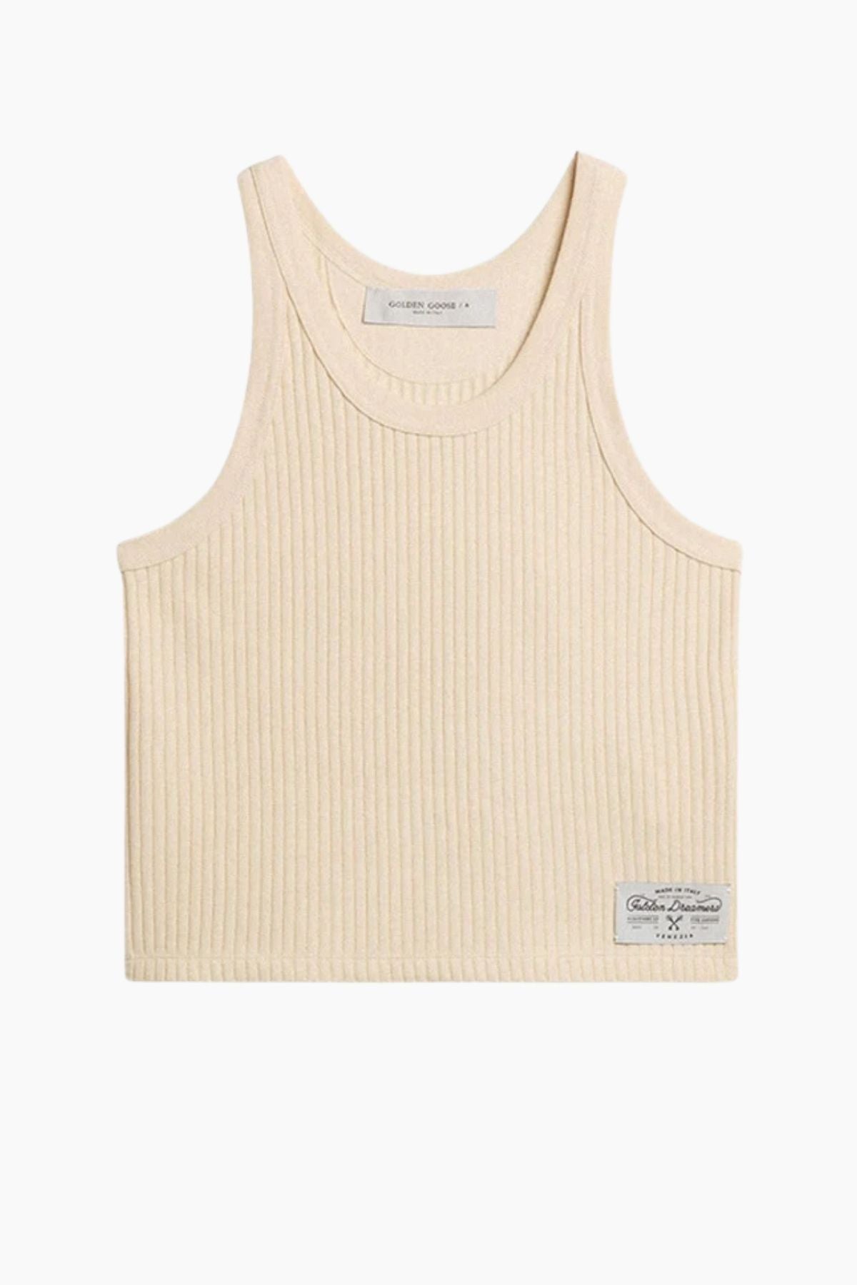 Golden Goose Ribbed Tank - Shortbread