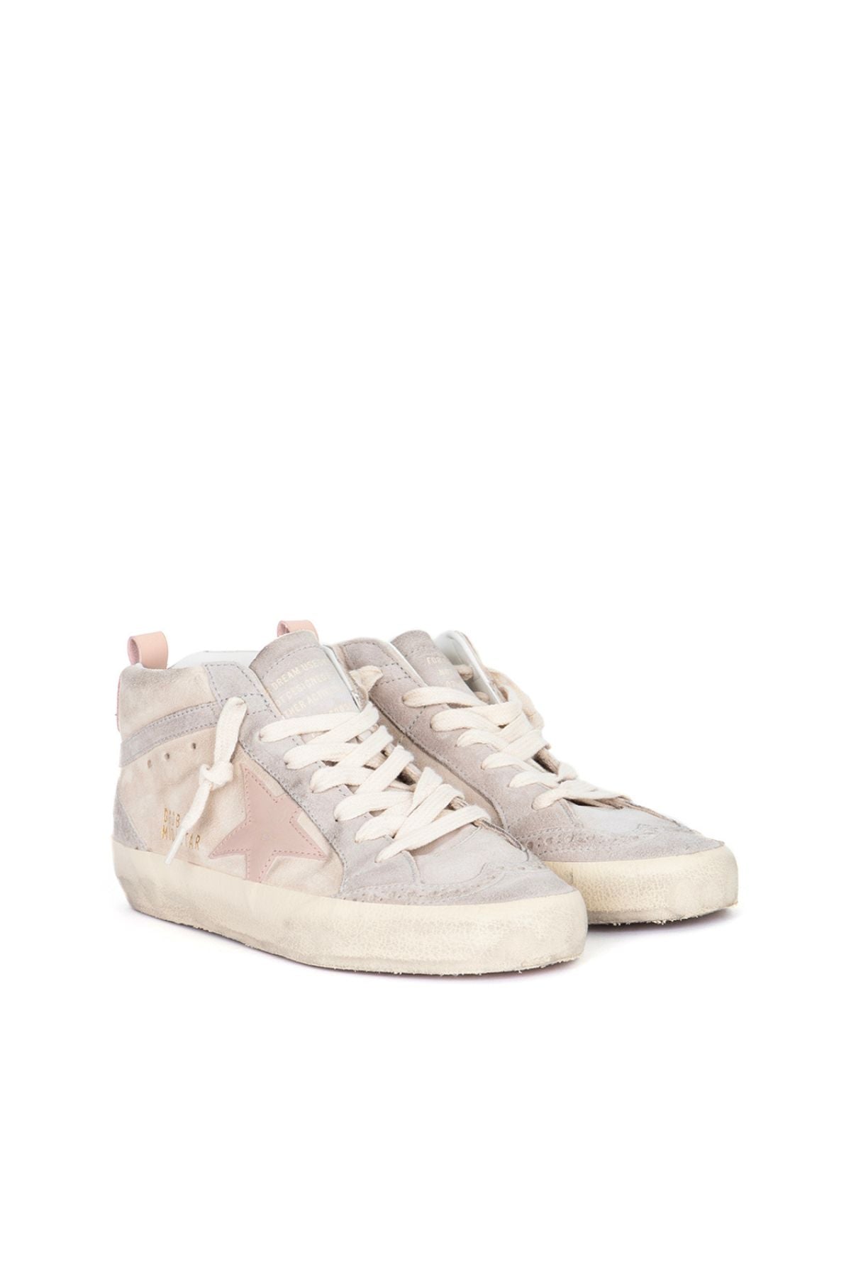 Golden Goose Mid Star Classic Suede - Beige/ Grey/ Rose Dust