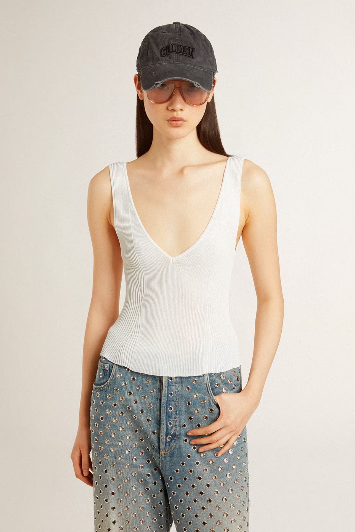 Golden Goose Norma Tank  - Heritage White