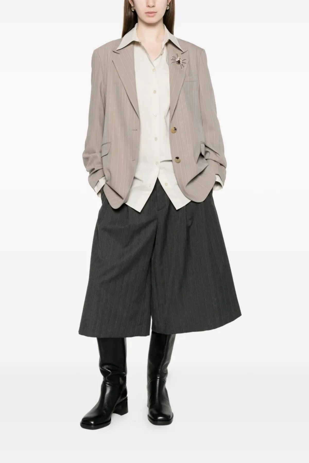 Golden Goose Blazer Pinstripes - Roasted Cashew