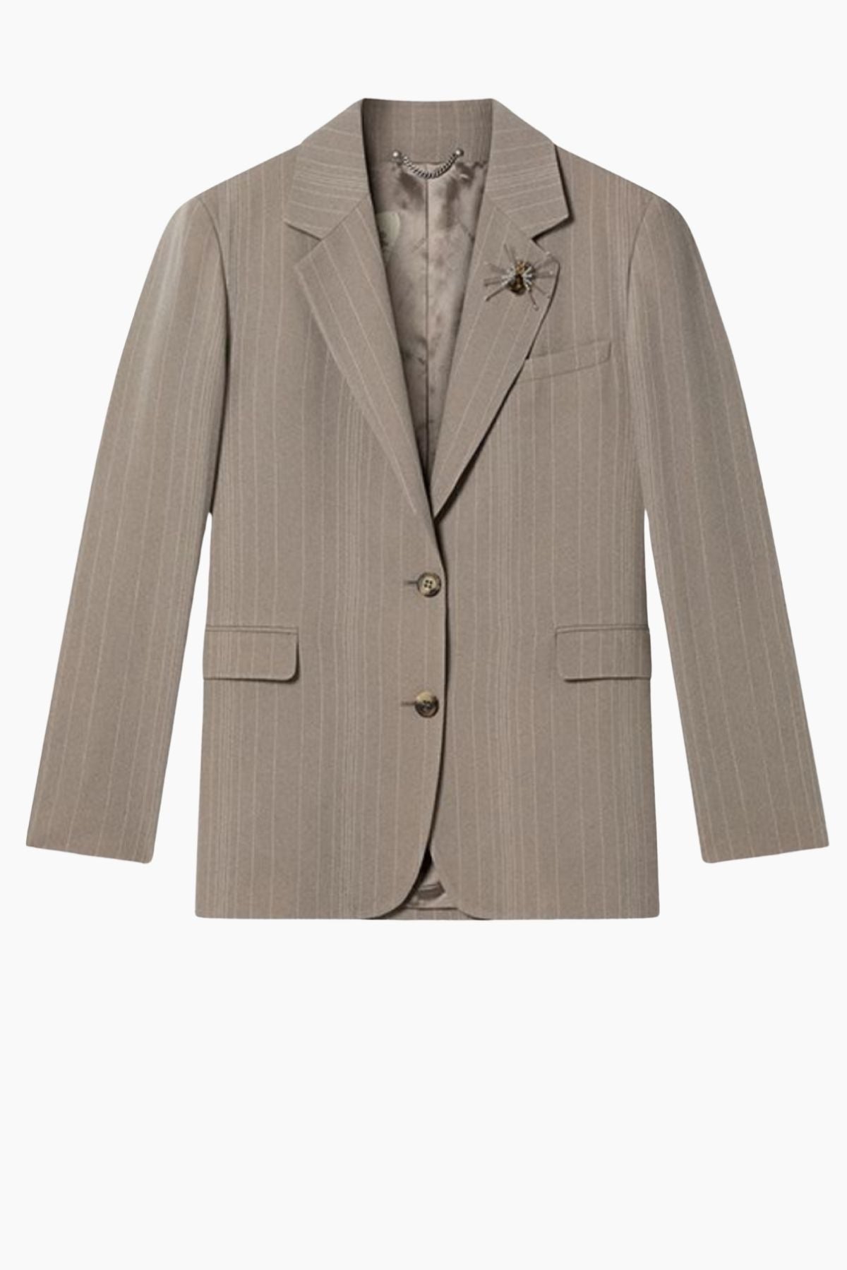 Golden Goose SB Blazer Pinstripes - Roasted Cashew