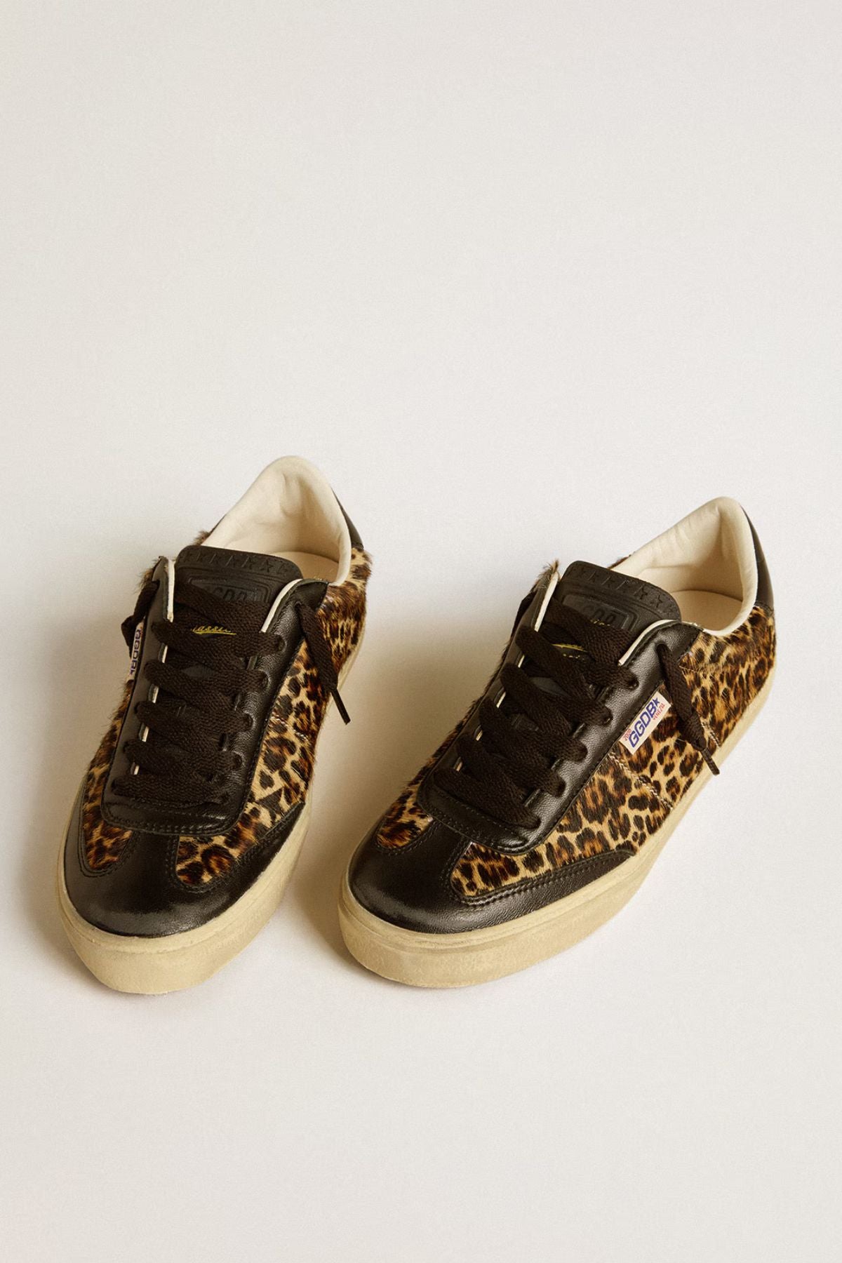 Golden Goose Soul Star Horsy Leopard - Beige Brown Black Leo