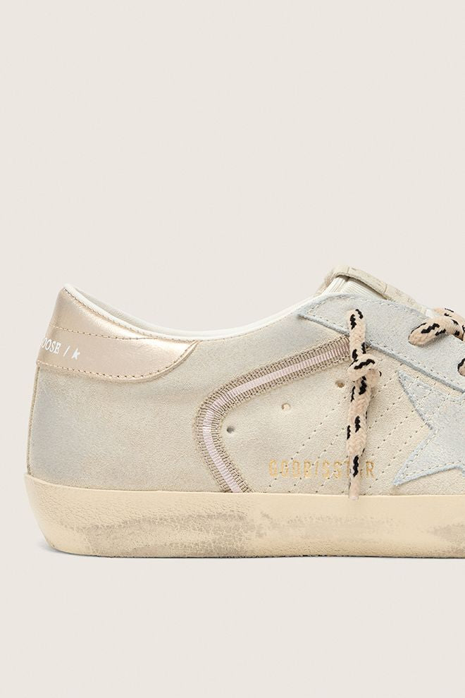 Golden Goose Super Star Suede - Beige/ Platinum