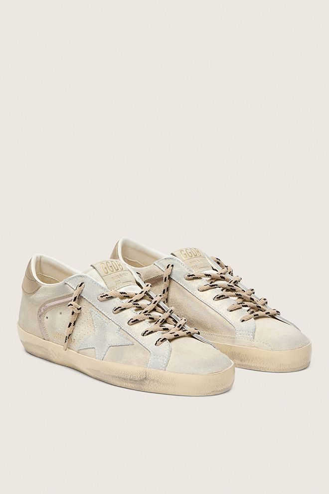 Golden Goose Super Star Suede - Beige/ Platinum