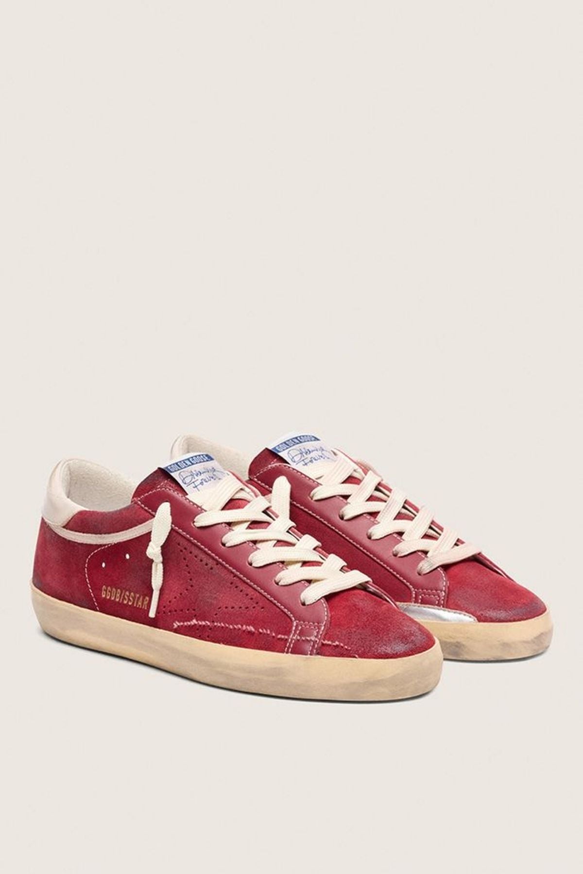 Golden Goose Super Star Suede - Red/ White