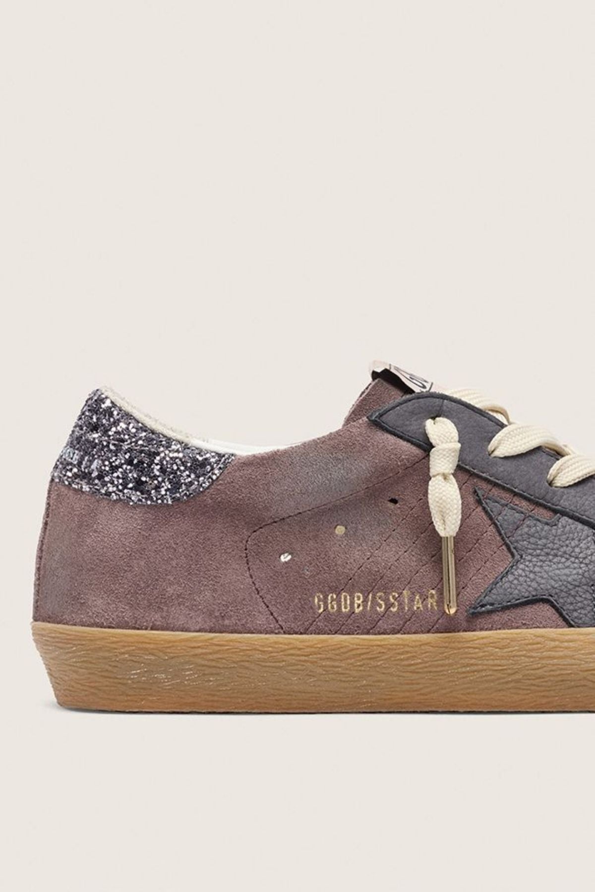 Golden Goose Super Star Suede Upper Nabuk Star - Lavander Grey/ Dark Grey/ Light Grey