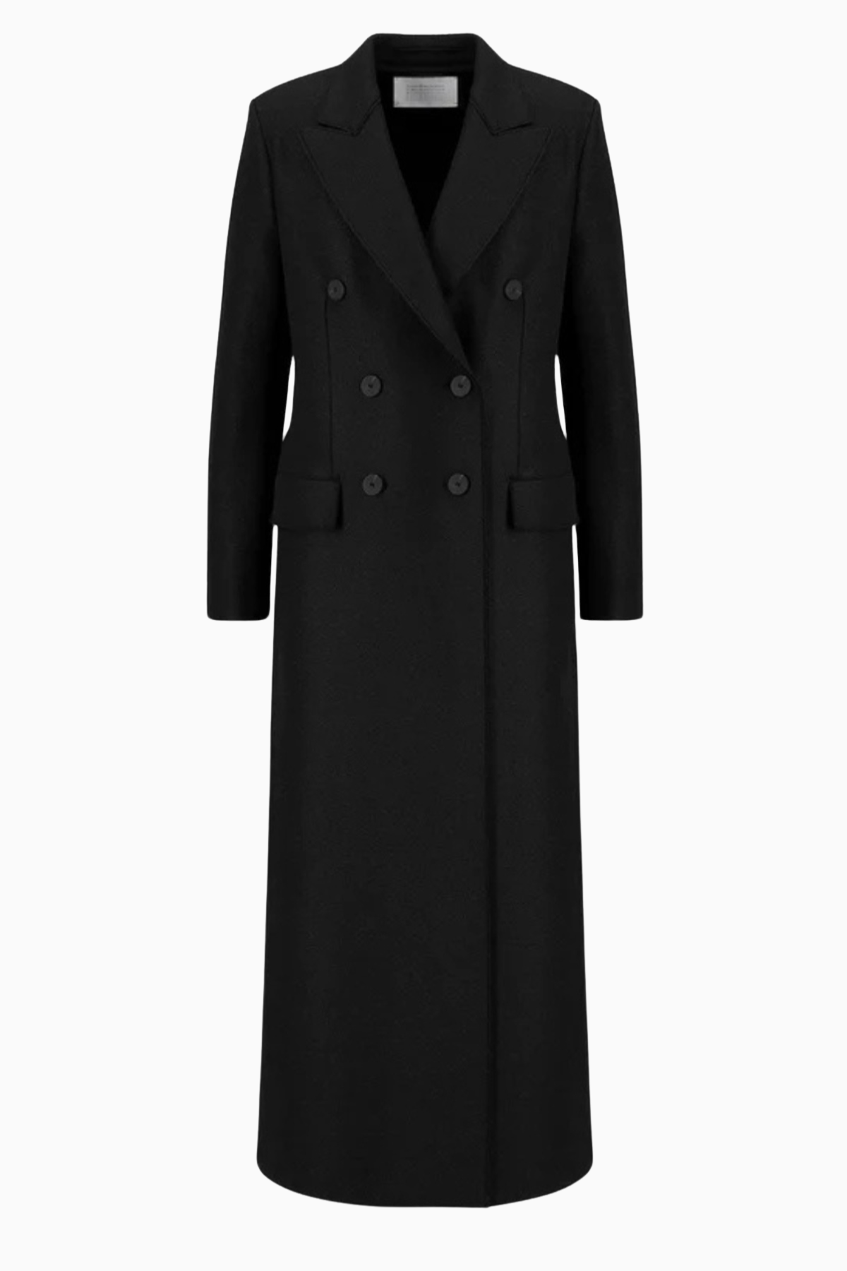 Harris Wharf Double Breasted Tailored Coat - Black