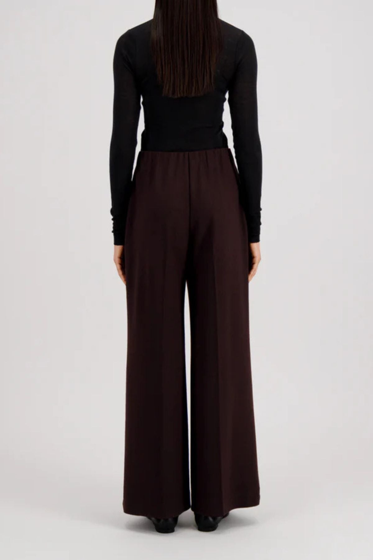Harris Wharf Women Flared Trousers - Bordeaux