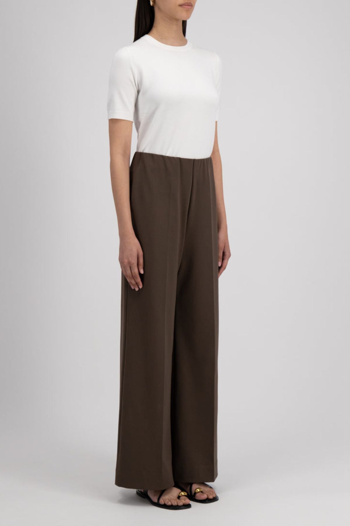 Harris Wharf Techno Viscose Trousers - Ebony Grey – GRACE