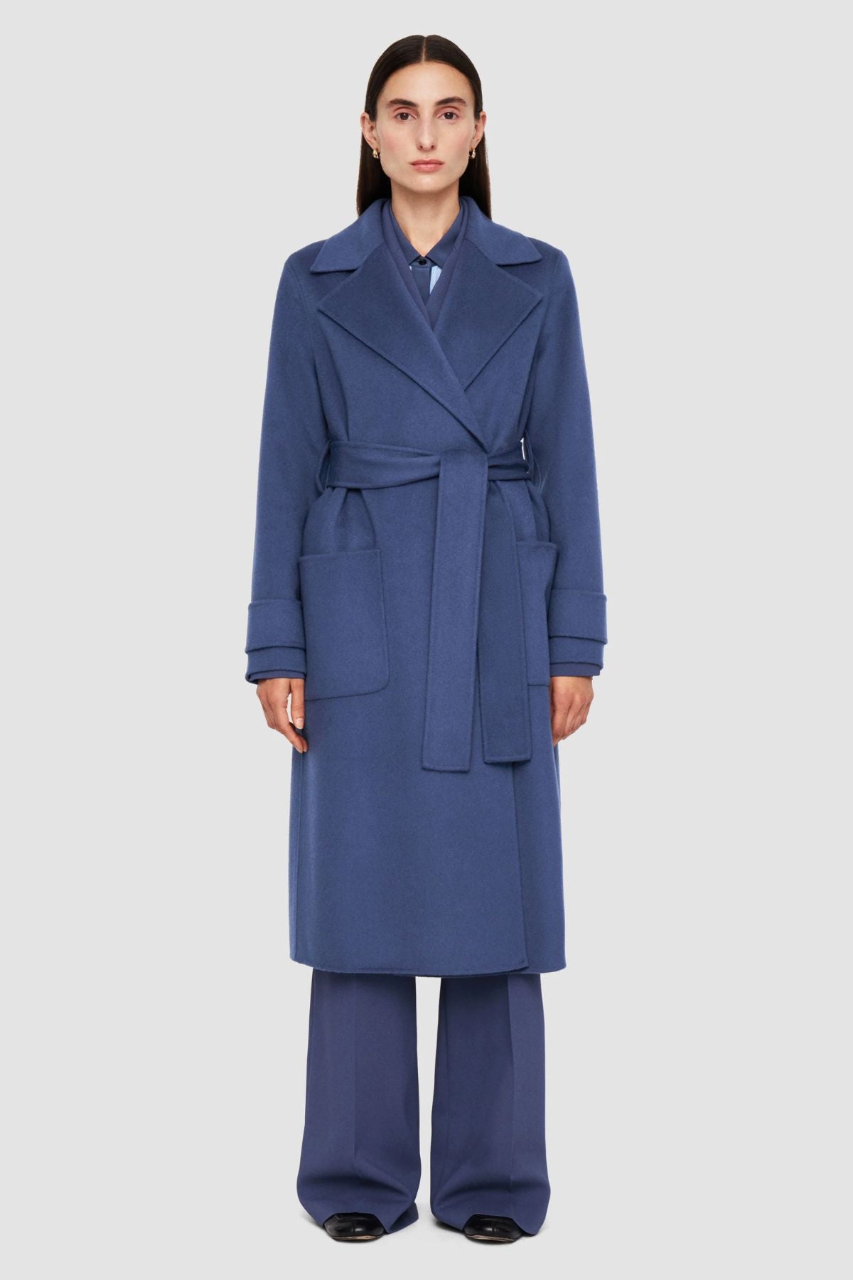 Joseph Arline Coat Cashmere Wool - Faded Blue