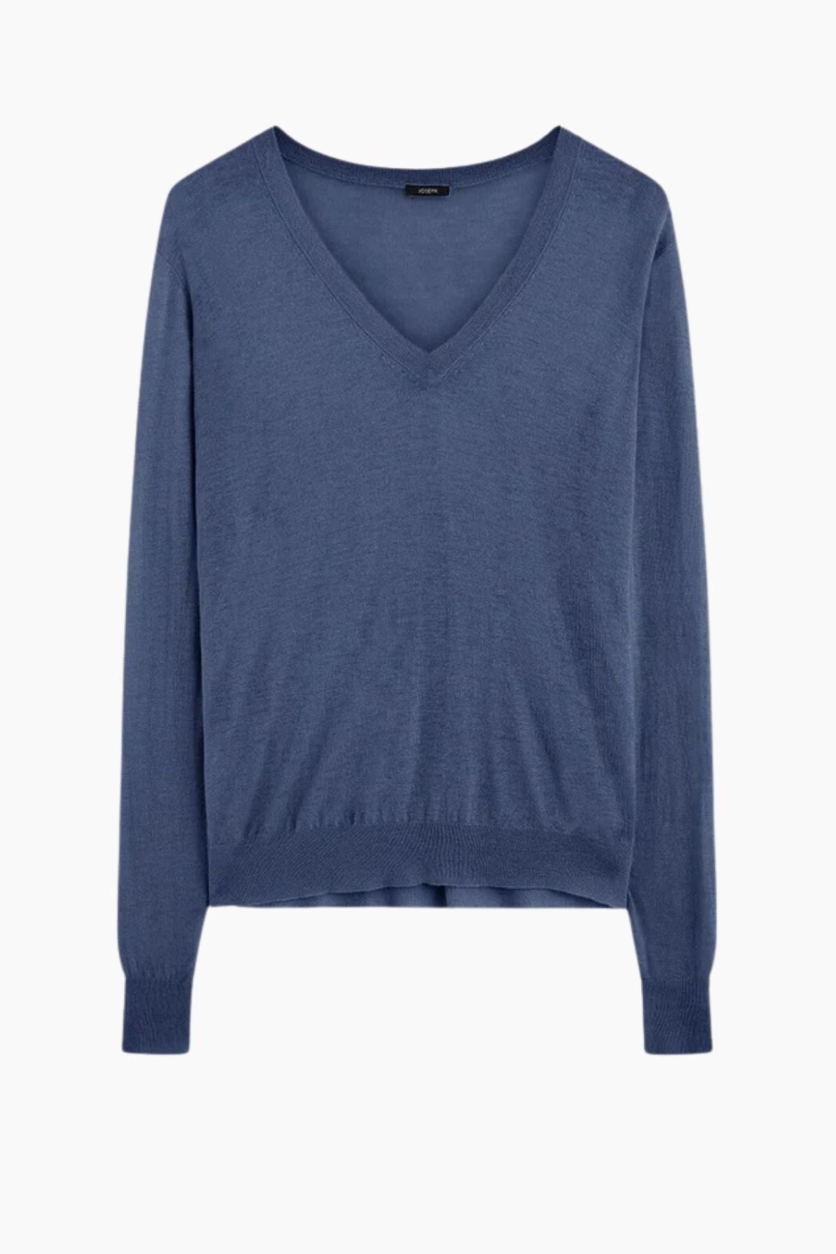 Joseph Cashair V-Neck Jumper - Harbour