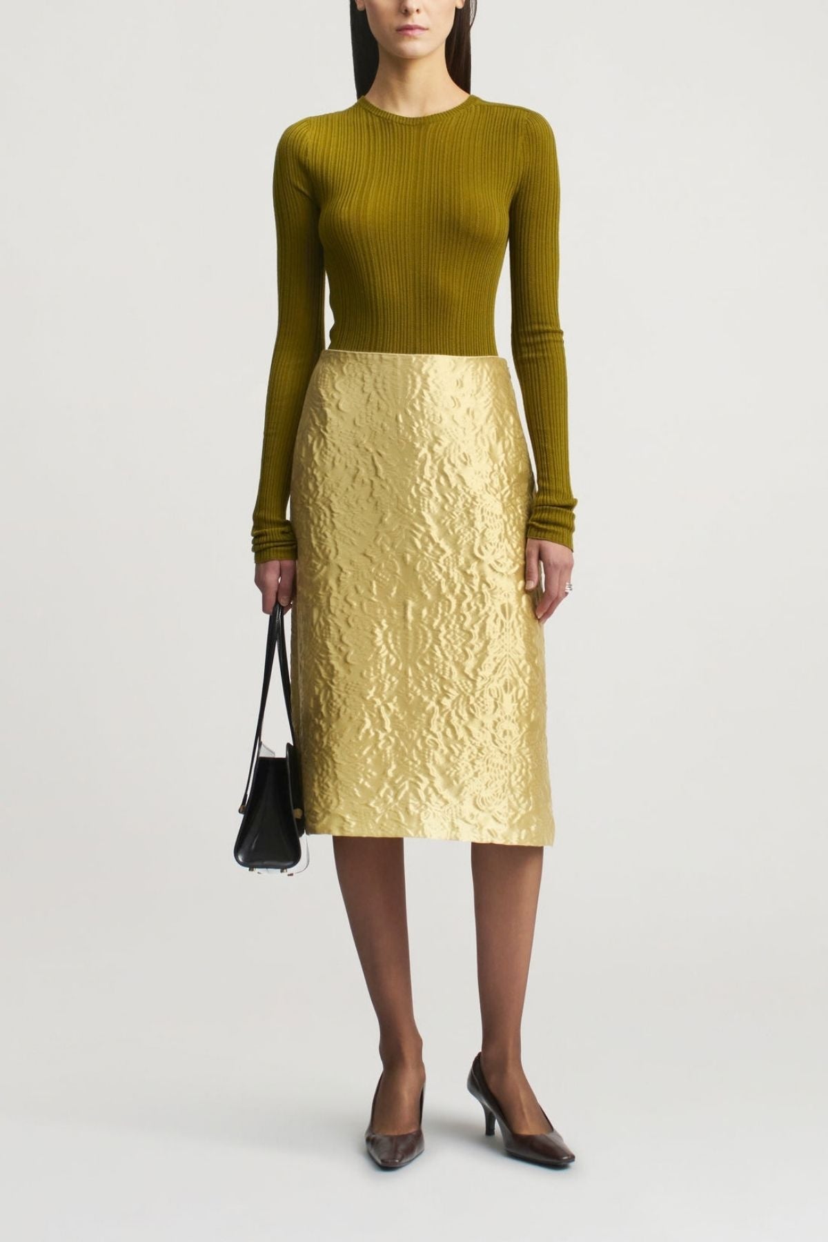 KALLMEYER Beck A-Line Skirt - Gold